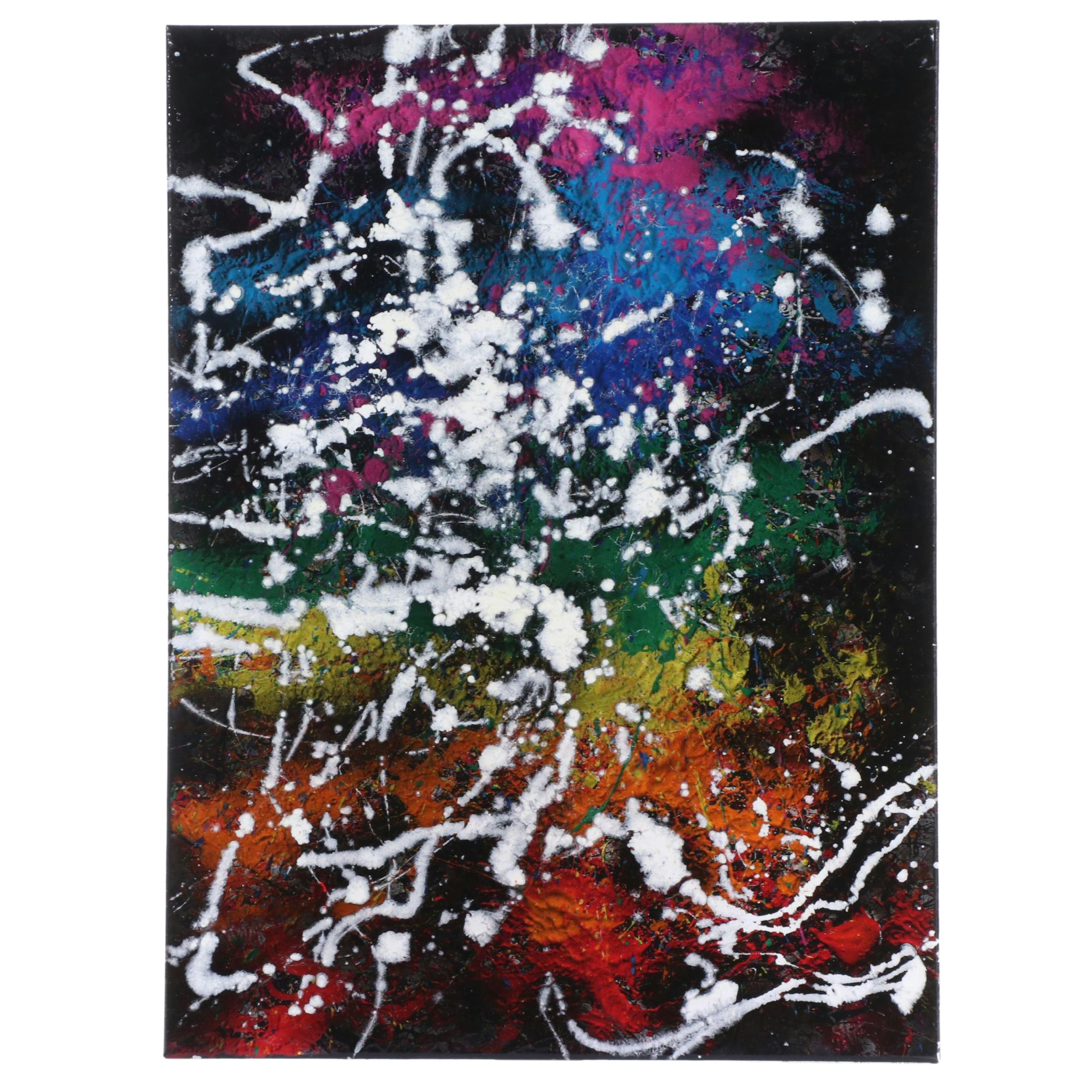 Jason Michael Durham Abstract Mixed Media Painting "Astral," 2024