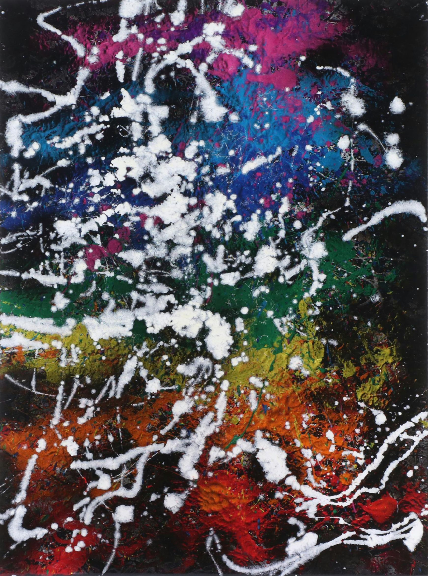 Jason Michael Durham Abstract Mixed Media Painting "Astral," 2024