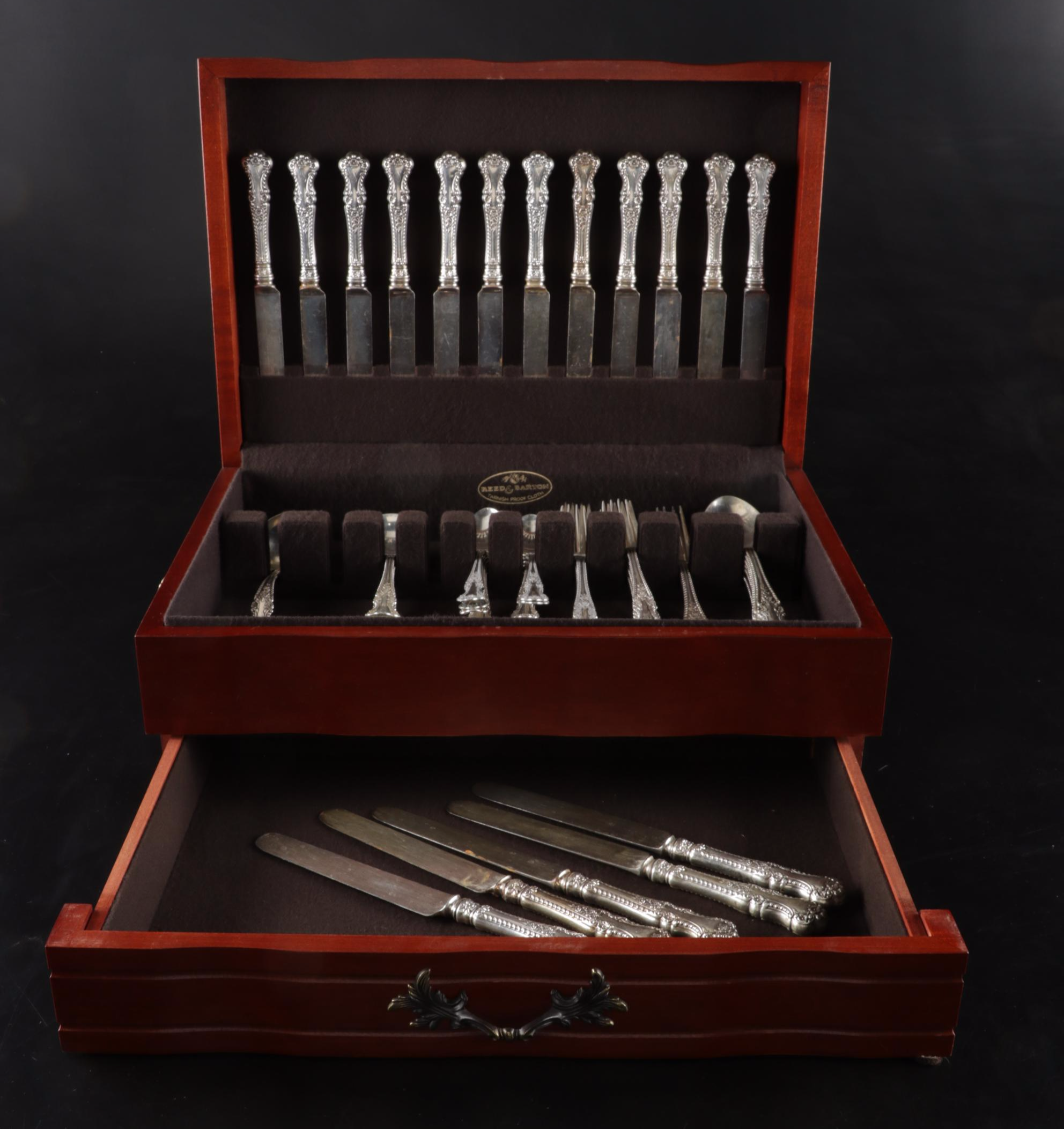 Gorham "Cambridge" Sterling Silver Flatware, Monogrammed