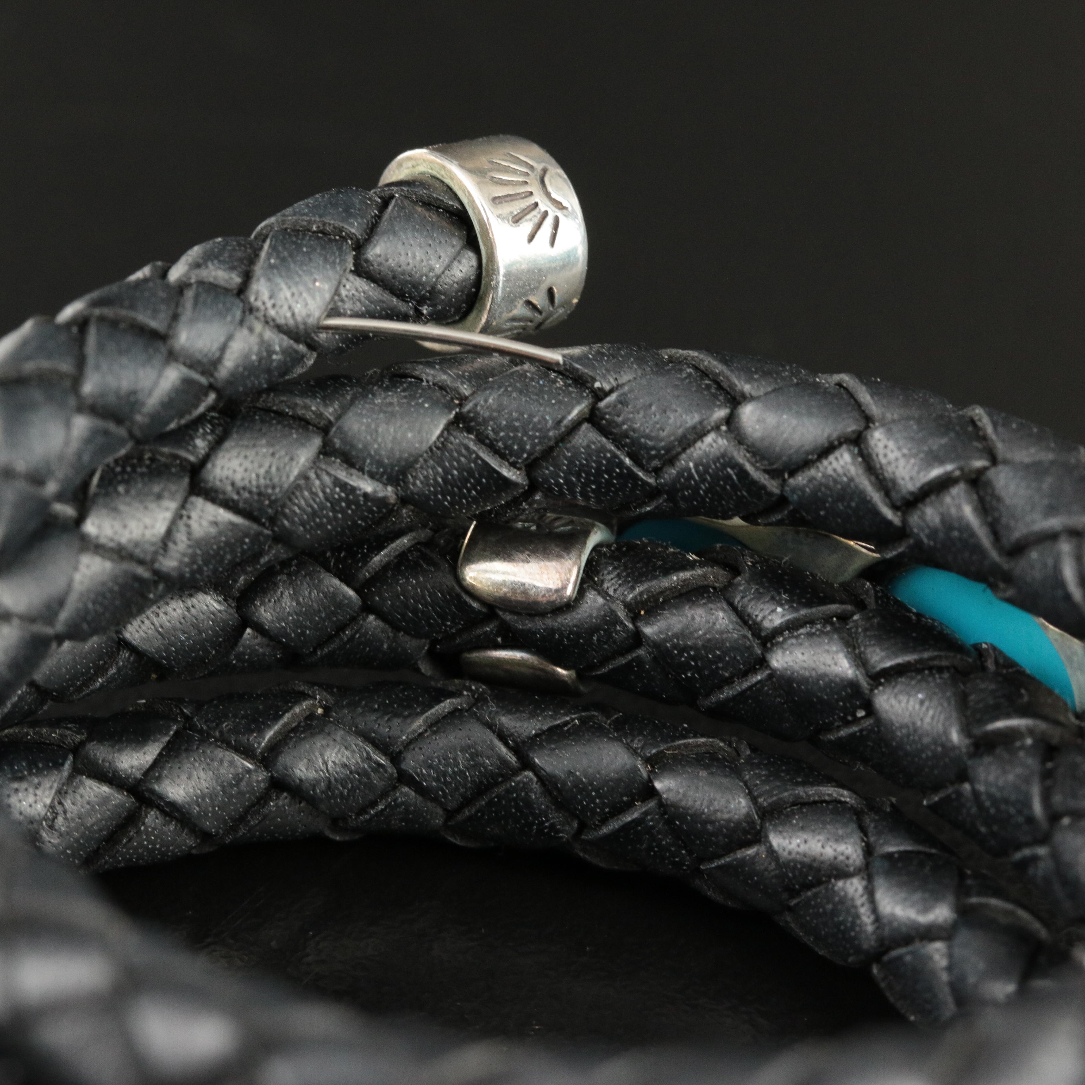Relios and American West Sterling Turquoise Wrap Bracelets