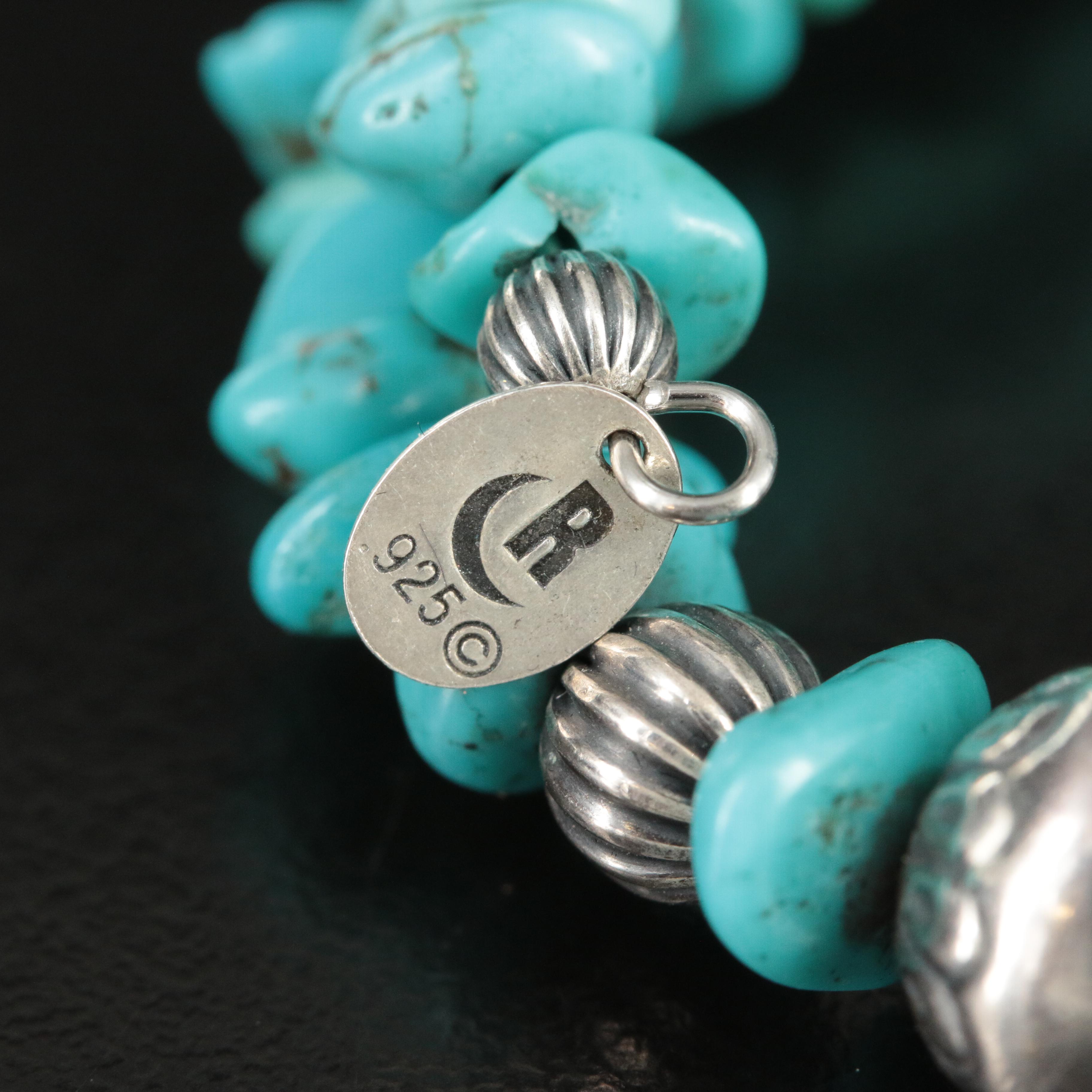 Relios and American West Sterling Turquoise Wrap Bracelets
