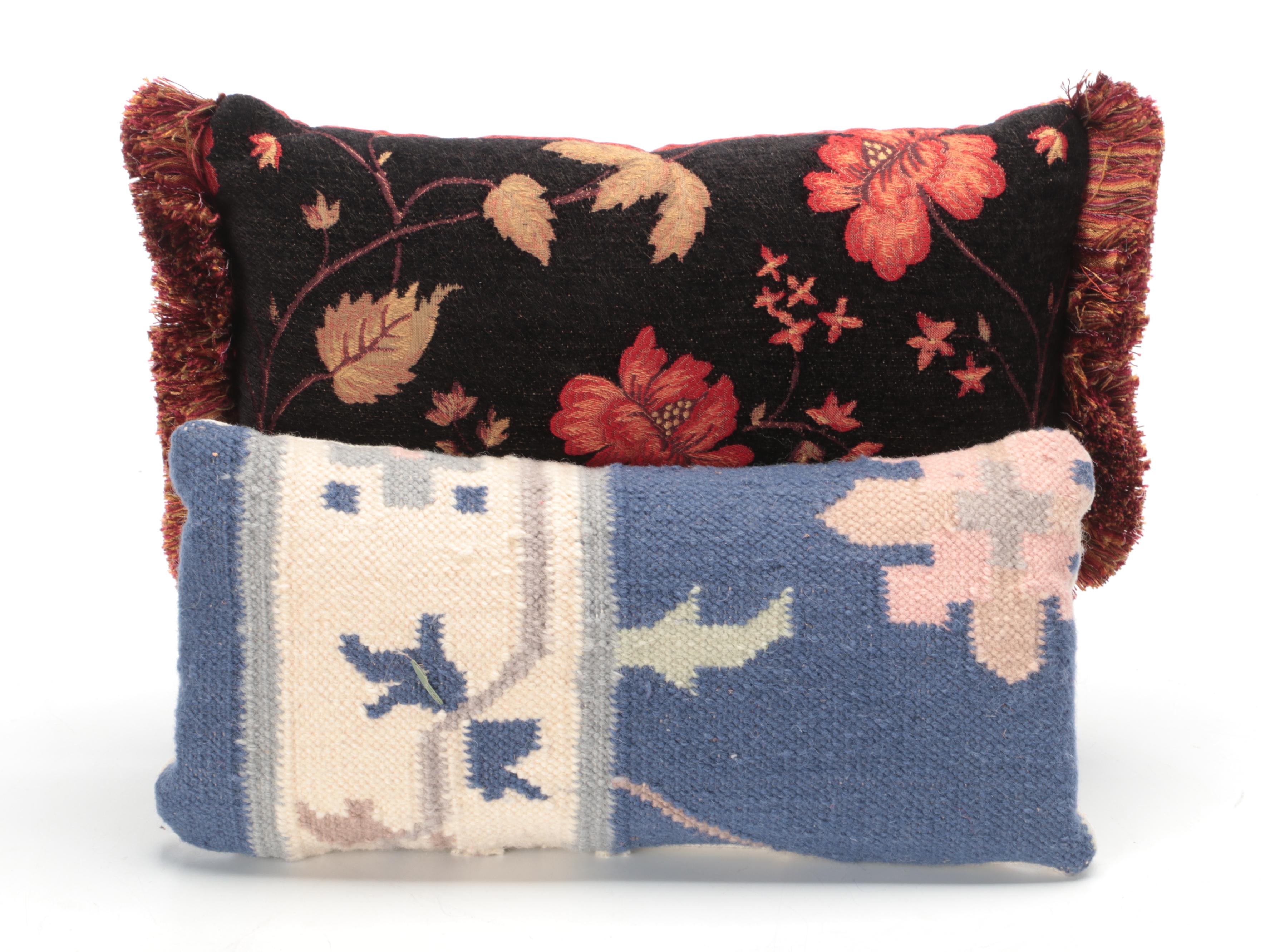 Tassel, Bead and Fringe Embellished Accent Pillows