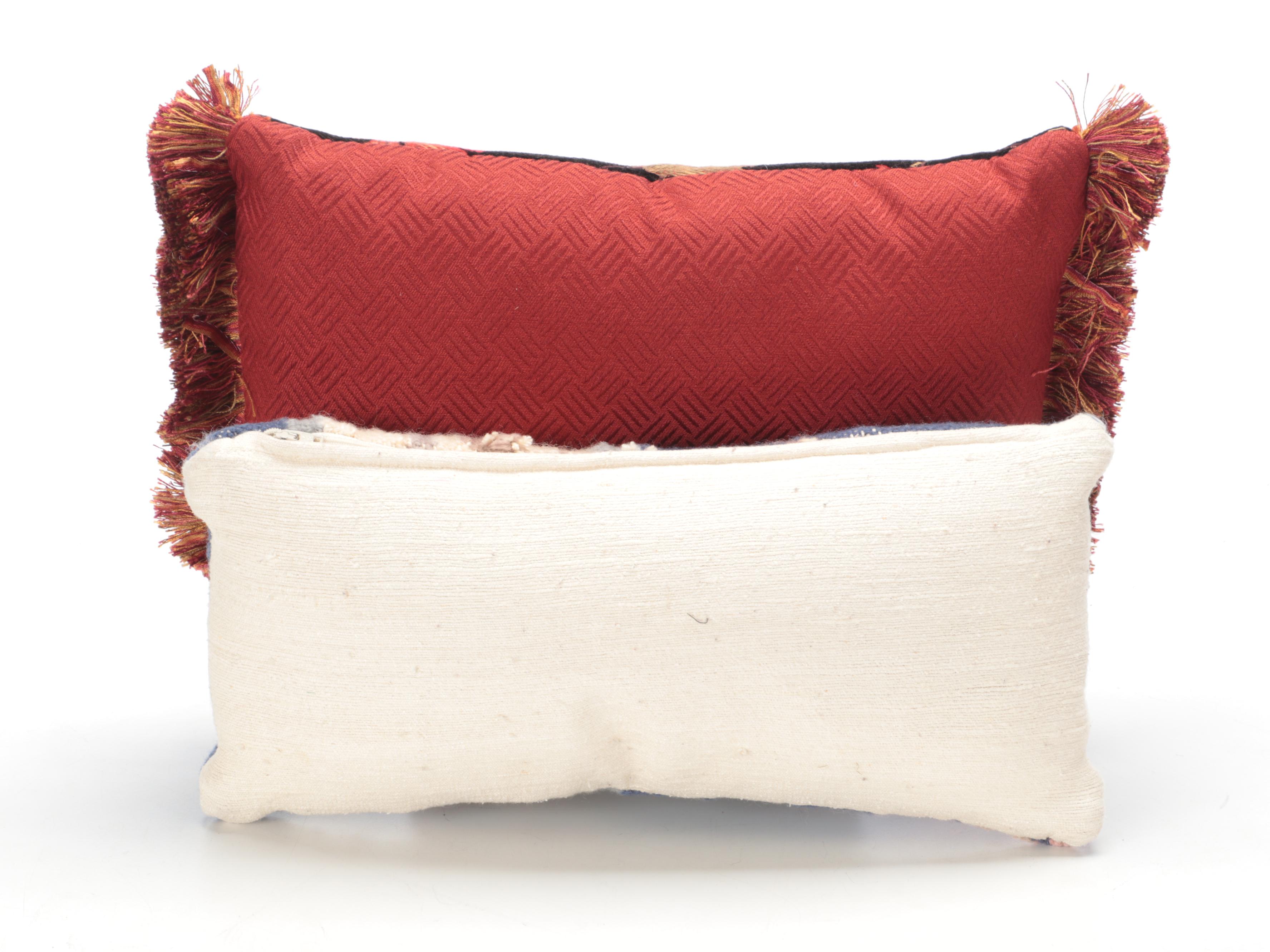 Tassel, Bead and Fringe Embellished Accent Pillows