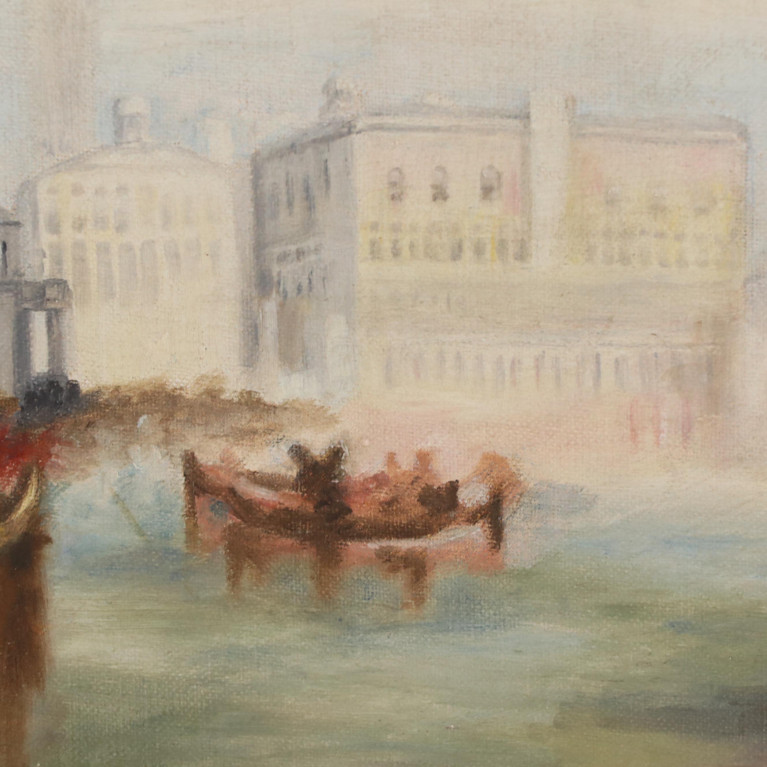 Cityscape Oil Painting After Thomas Hamilton Crawford "View of