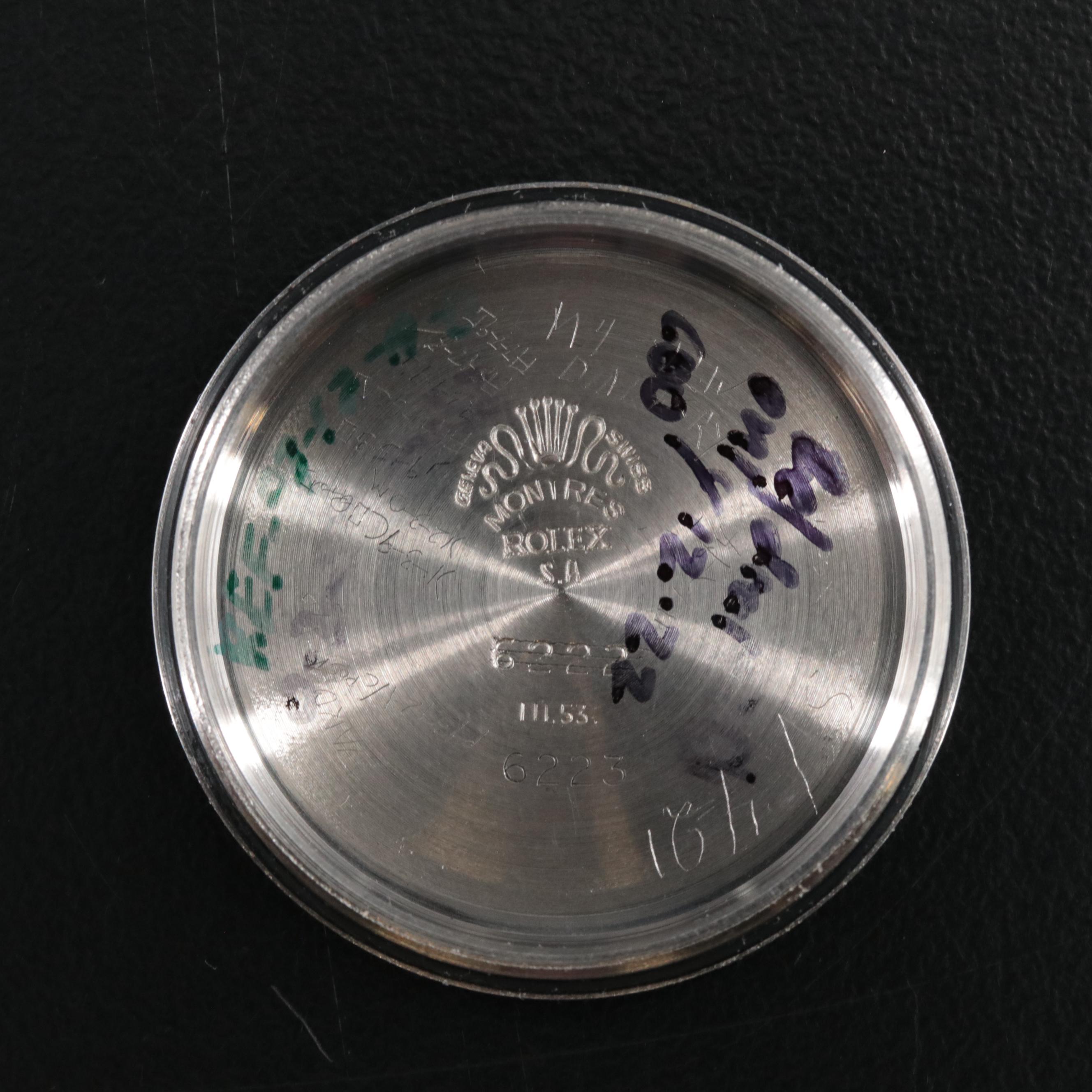 1953 Rolex Oyster Super Balance Custom Diamond Watch