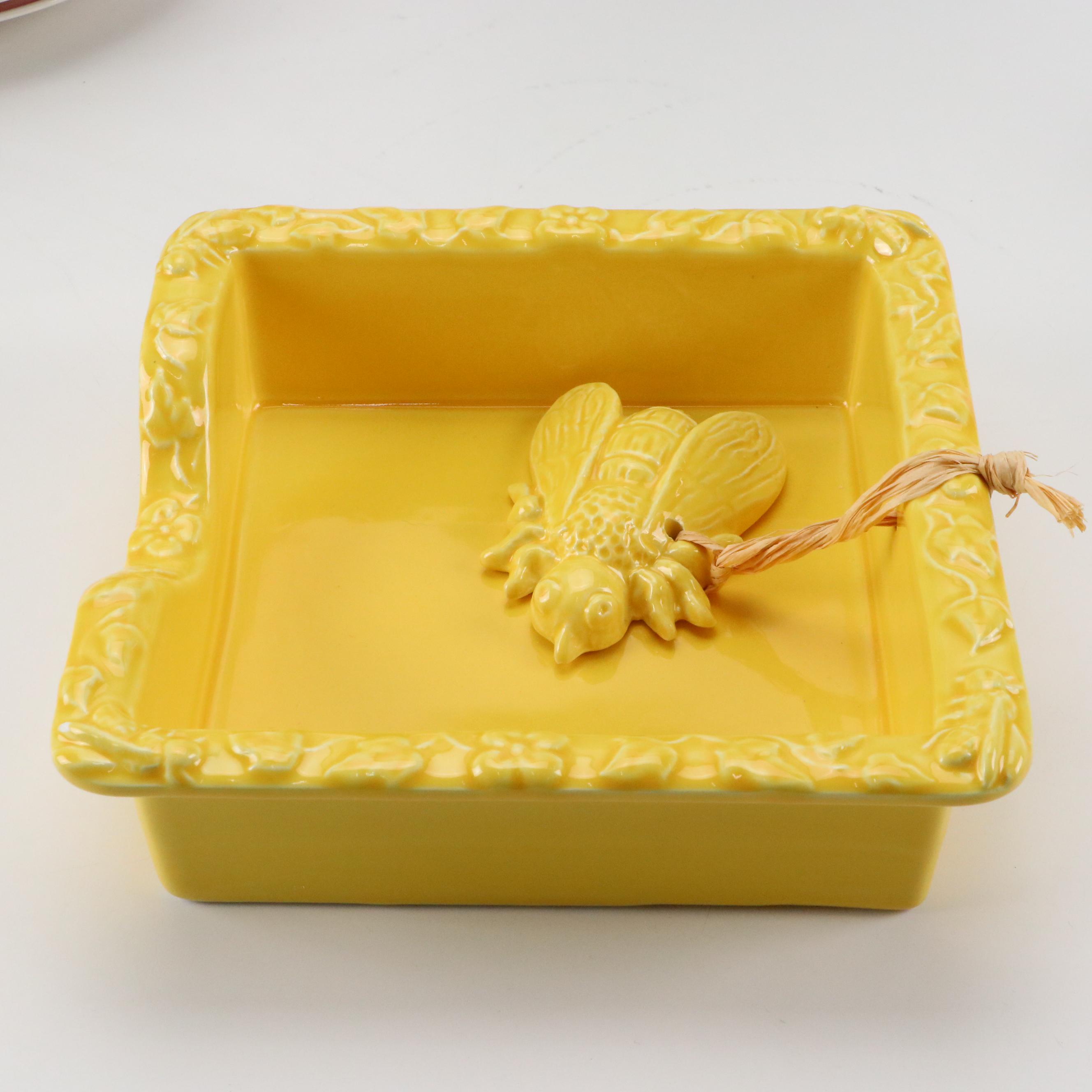 Mulberry Home Collection Plates with Sur La Table Napkin Holder and More