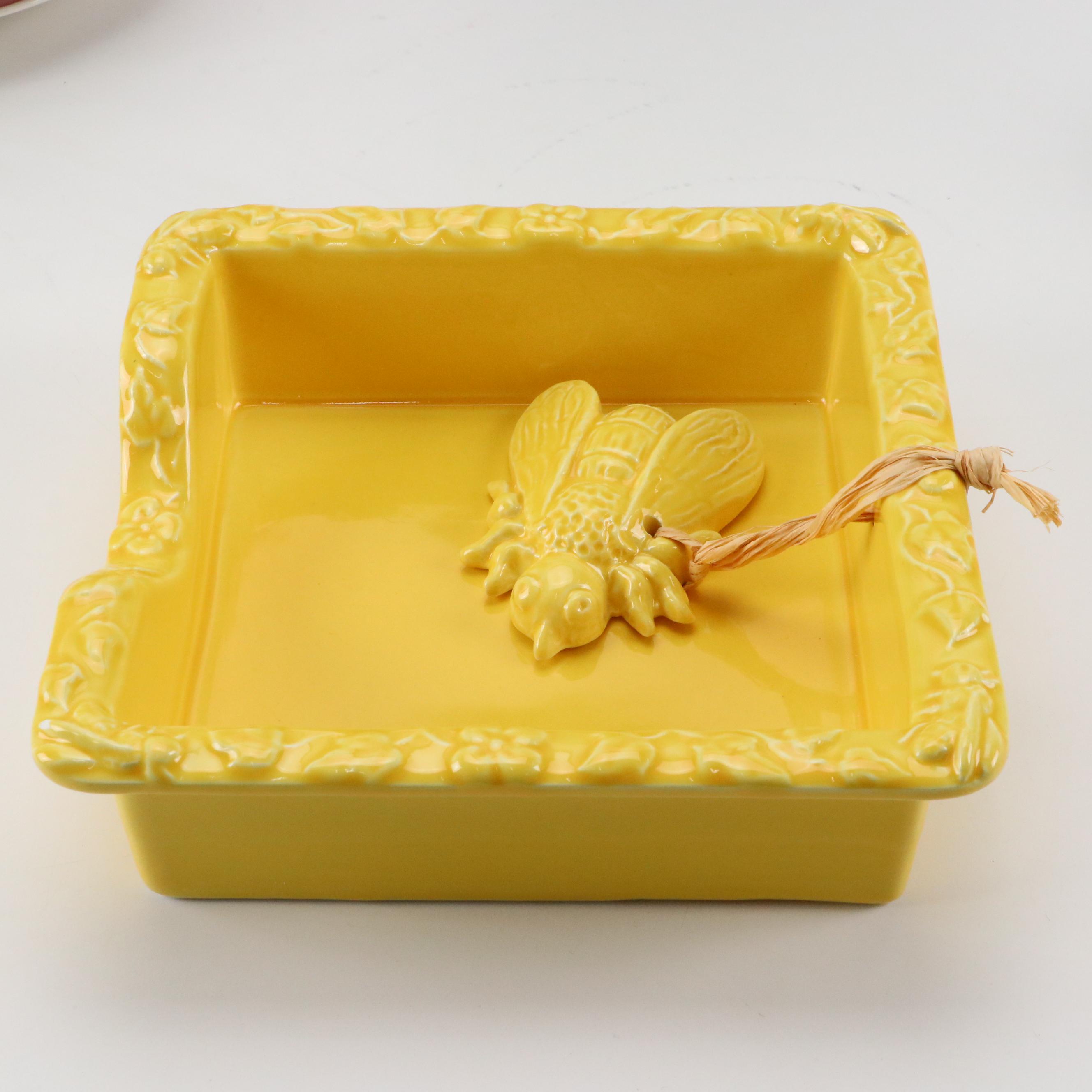 Mulberry Home Collection Plates with Sur La Table Napkin Holder and More