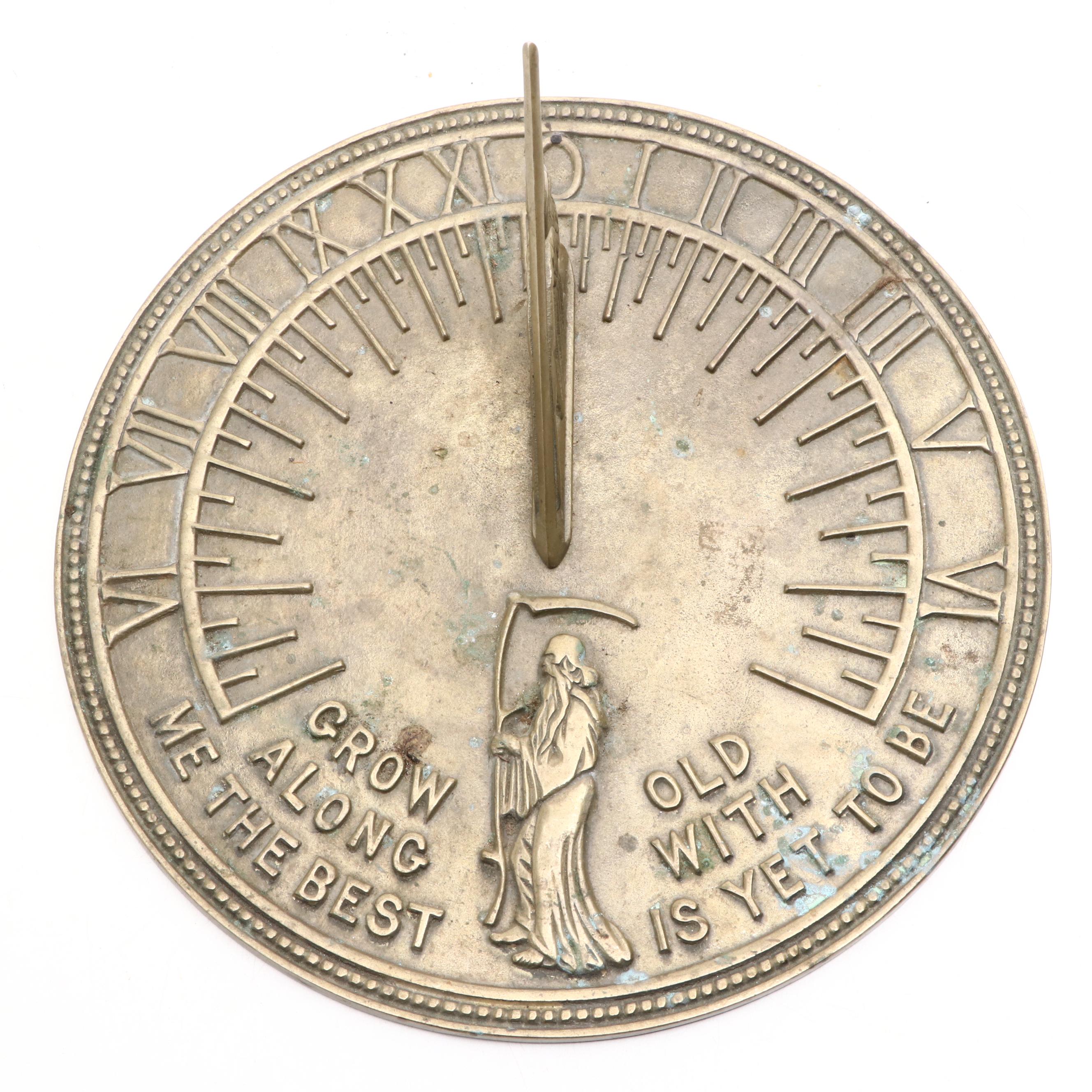 Father Time Brass Garden Sundial