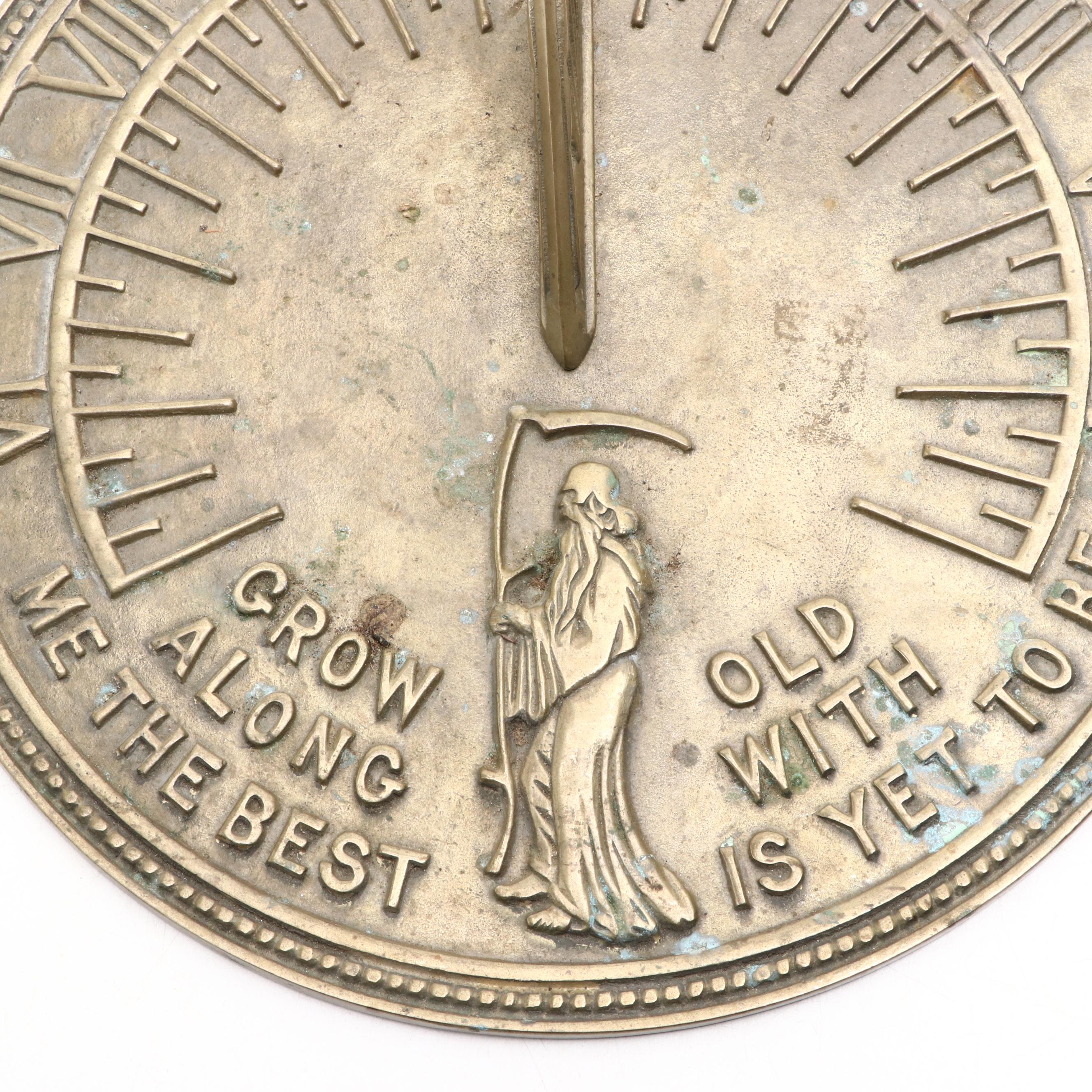 Father Time Brass Garden Sundial
