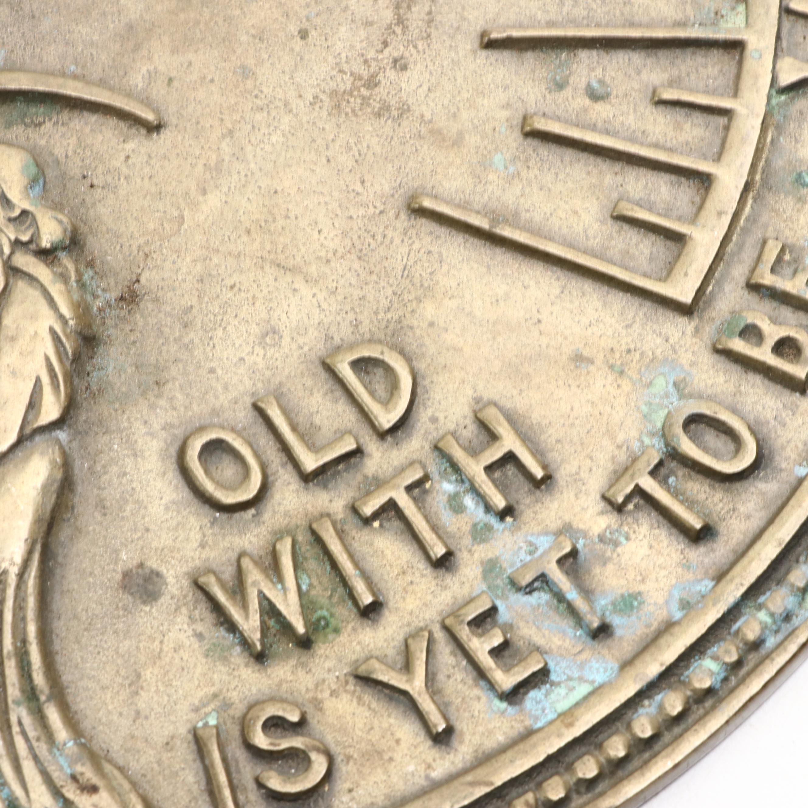 Father Time Brass Garden Sundial