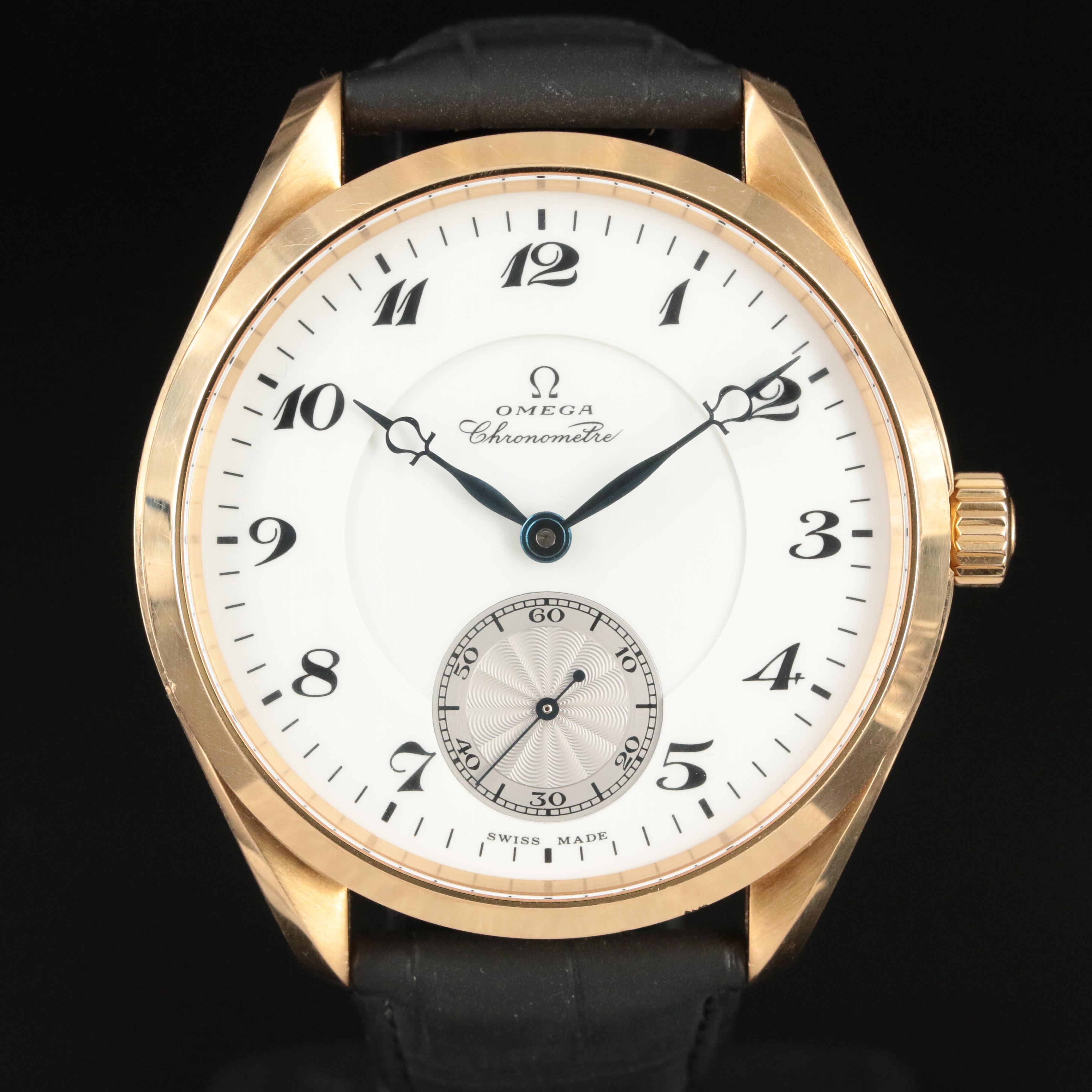 18K Omega Aqua Terra Seamaster Limited Edition Red Gold Chronometre Watch