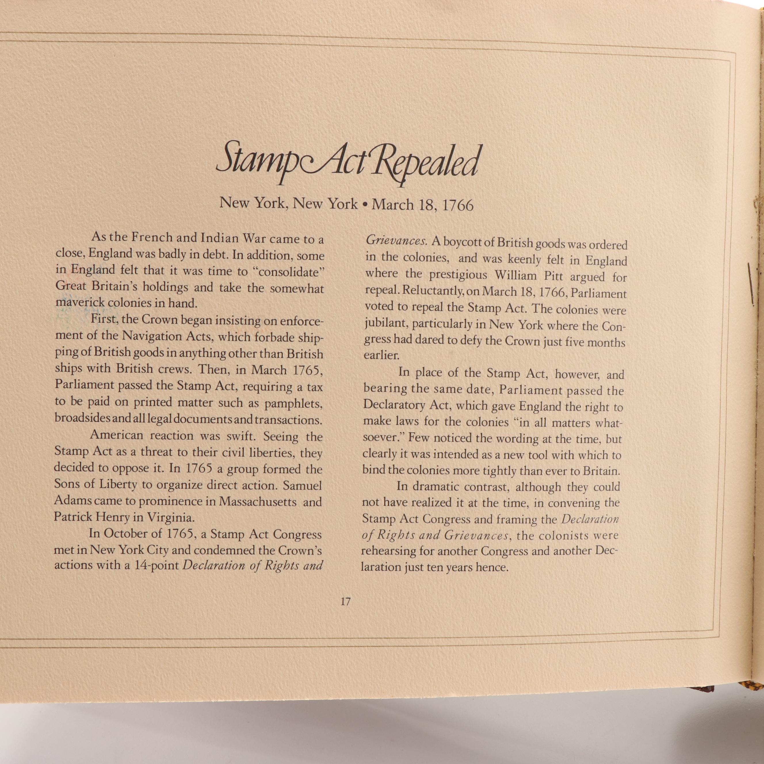 Three Albums of U.S. Postal Covers, Including 24K Gold Plated Stamp Replicas