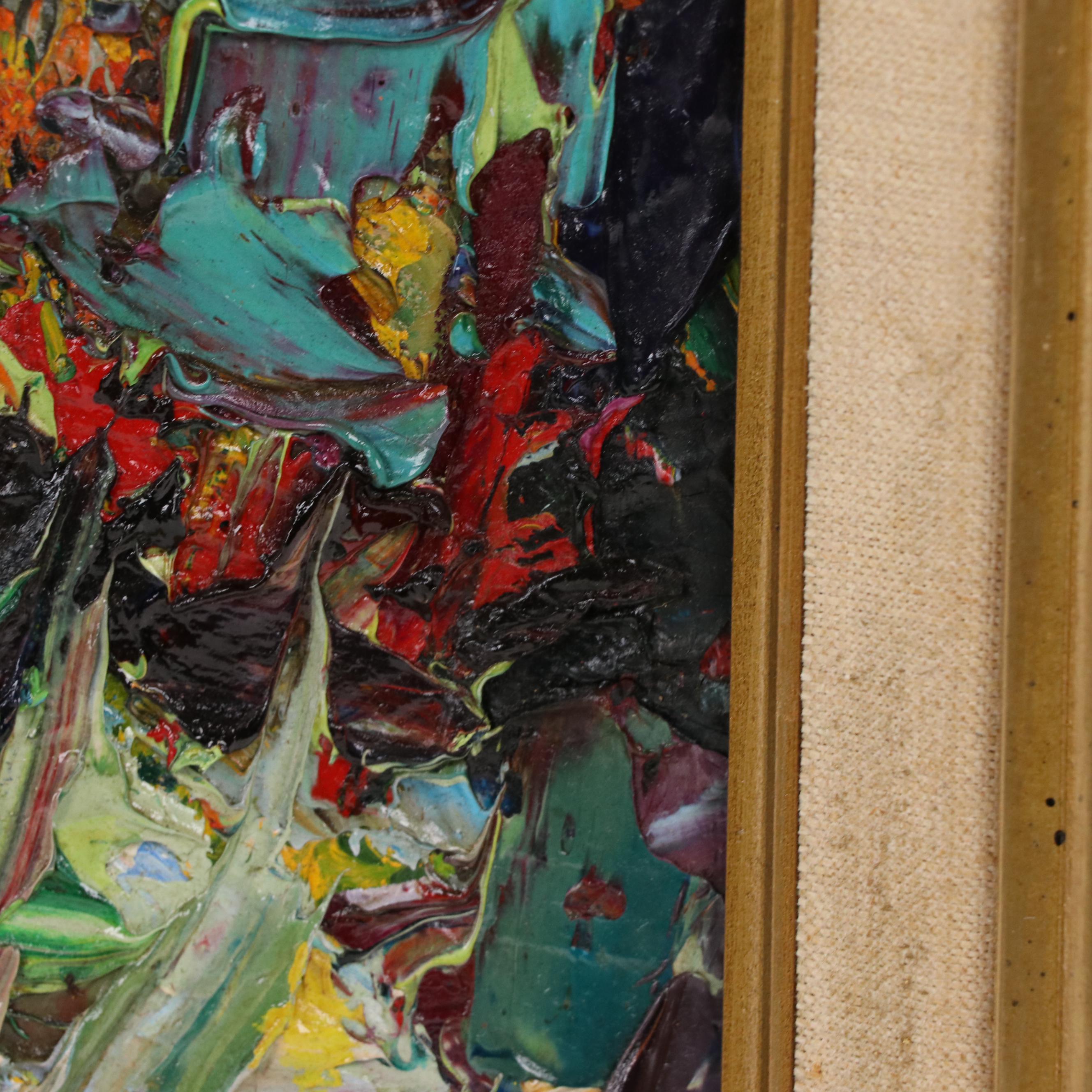 Jade Pasteur Palette Knife Oil Painting of a Tropical Coastal Landscape