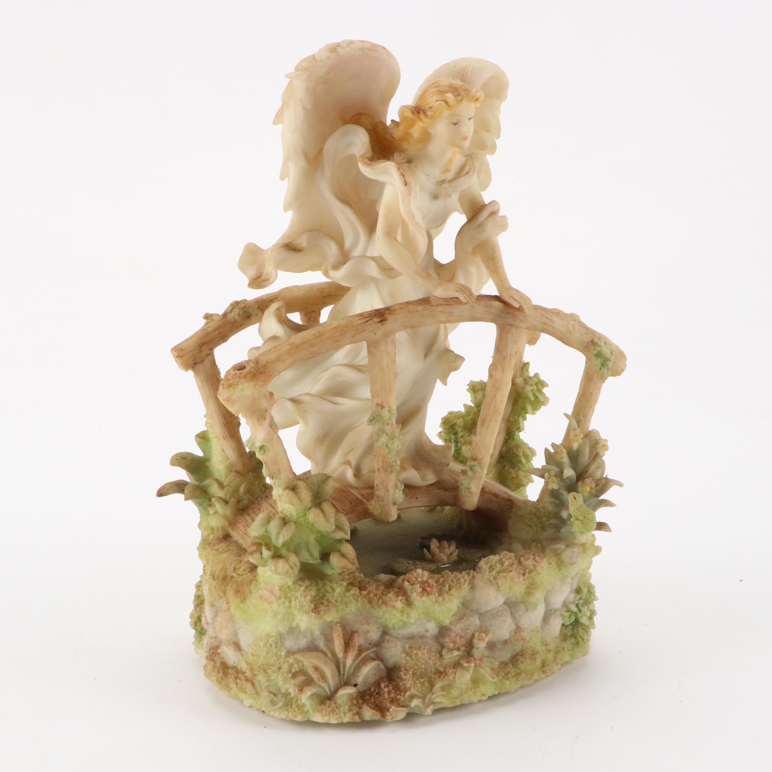 Roman Inc. Angel Resin Music Box with Other Music Boxes and More