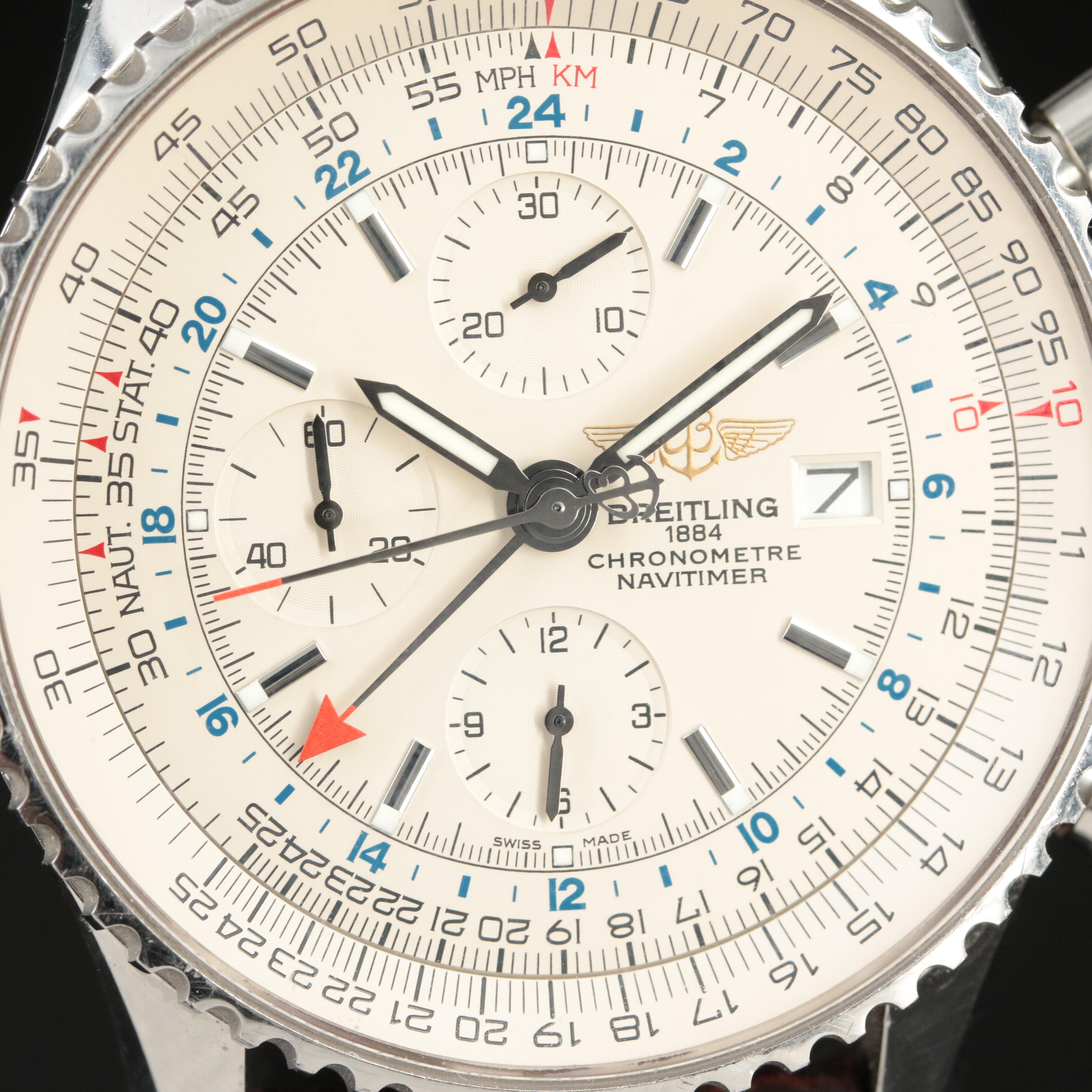 2015 Breitling Navitimer World GMT Chronograph Watch
