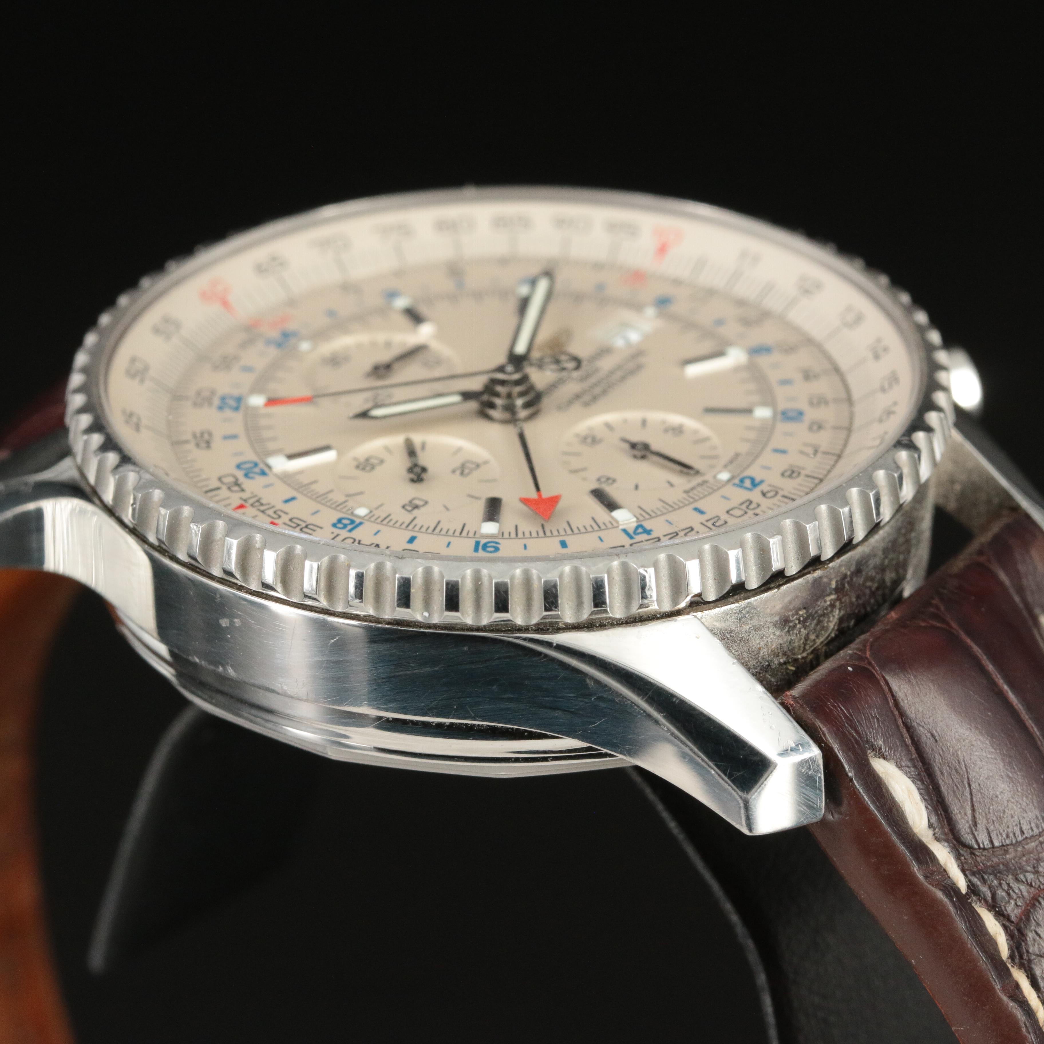2015 Breitling Navitimer World GMT Chronograph Watch