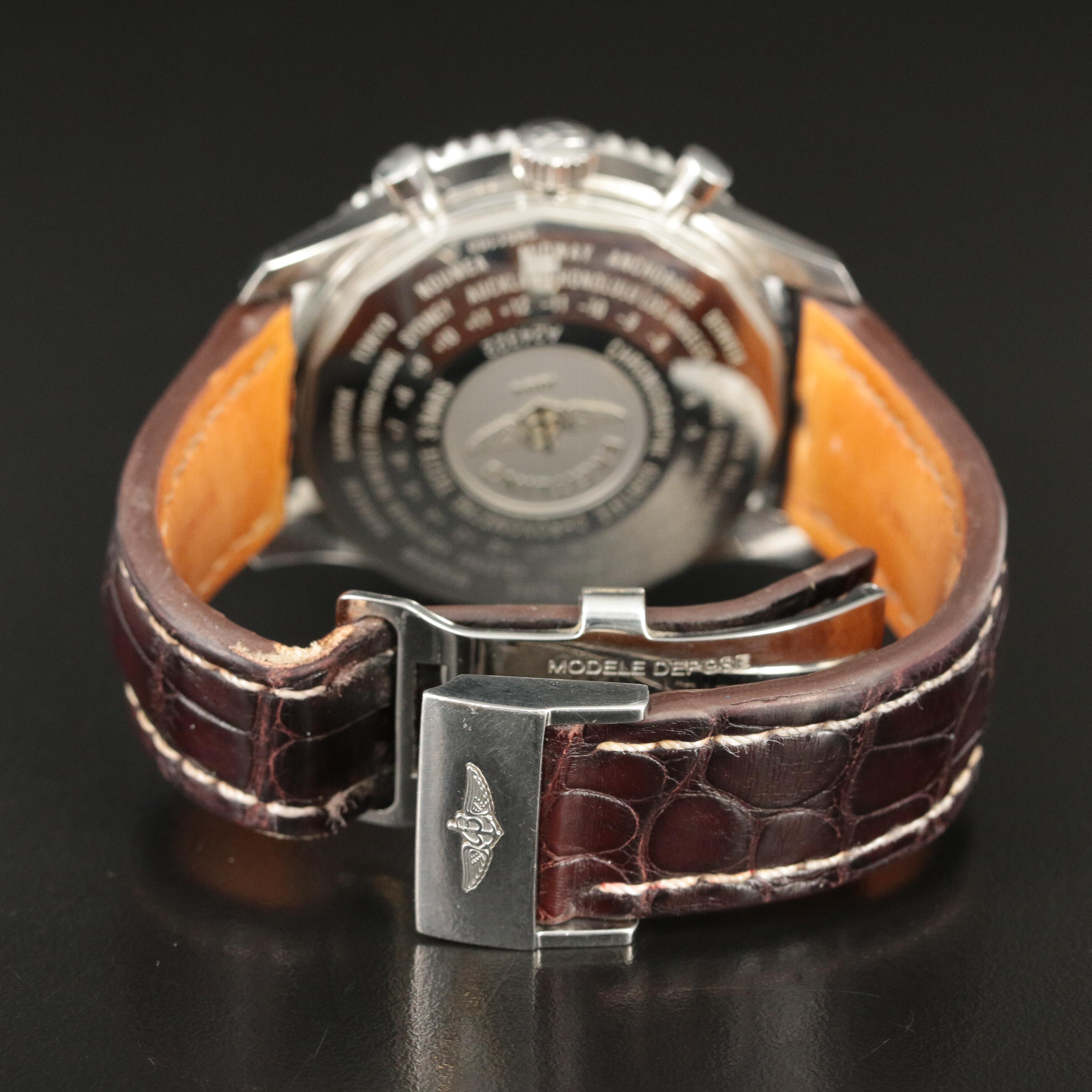 2015 Breitling Navitimer World GMT Chronograph Watch