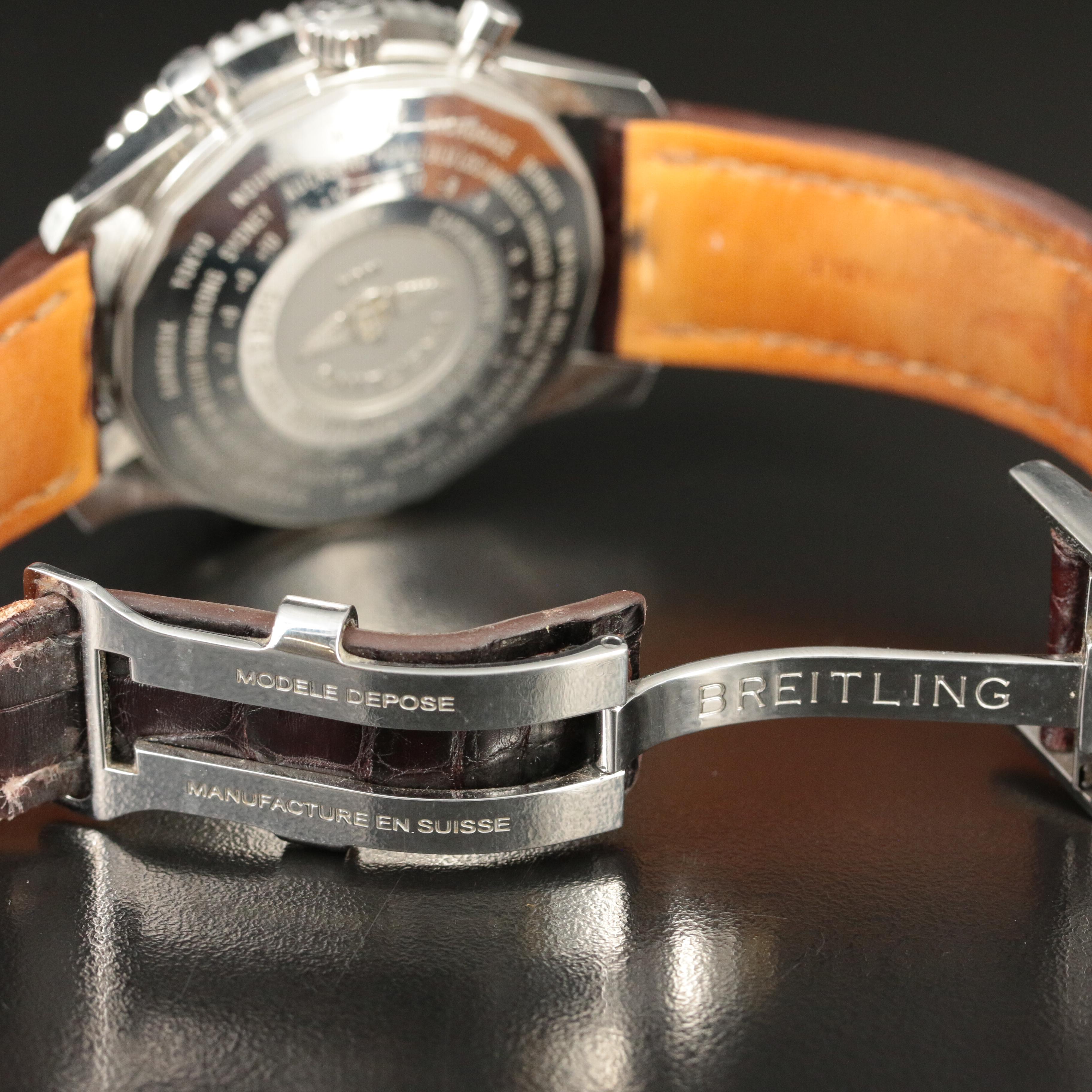 2015 Breitling Navitimer World GMT Chronograph Watch