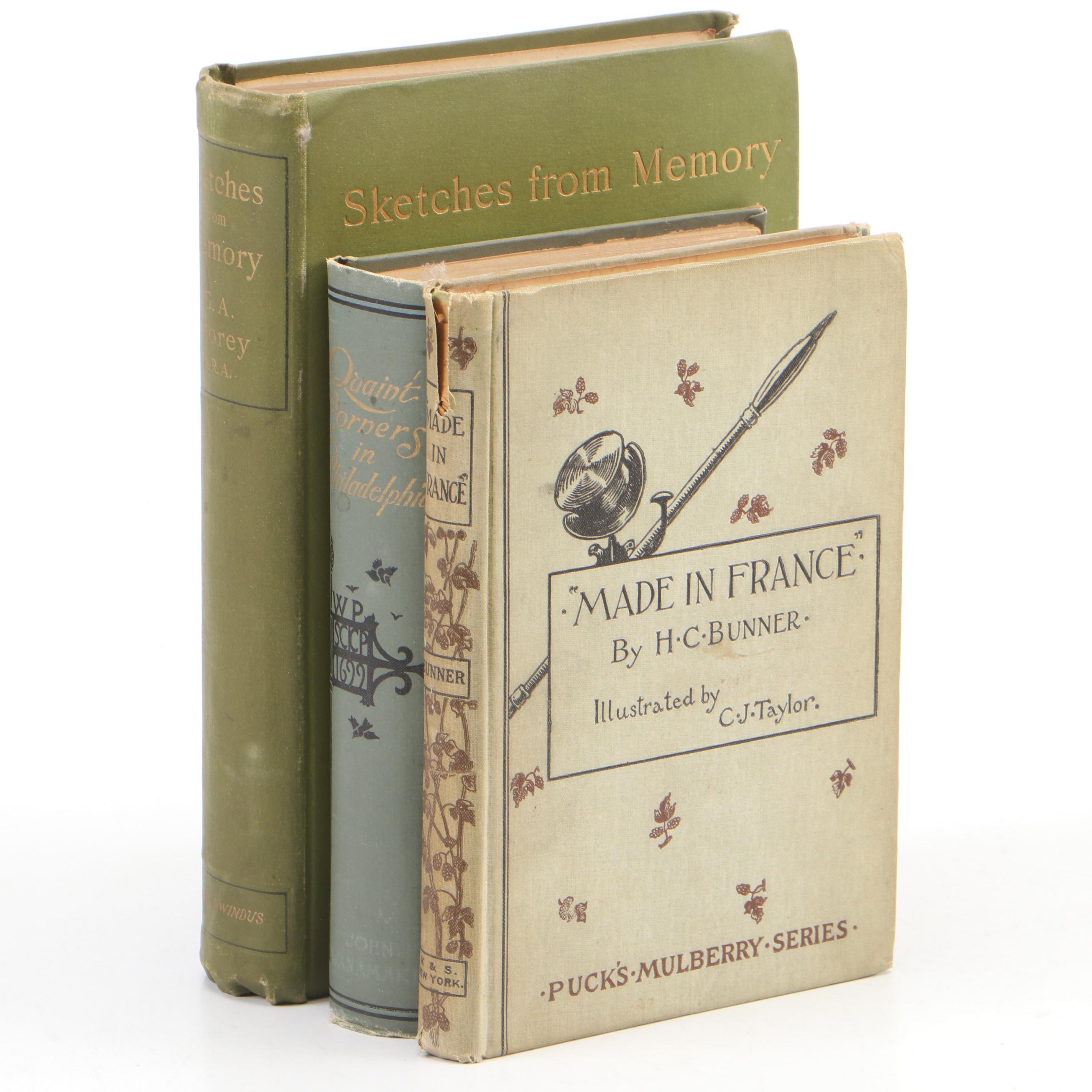 First Edition "Made in France" by H. C. Bunner and More Illustrated Books