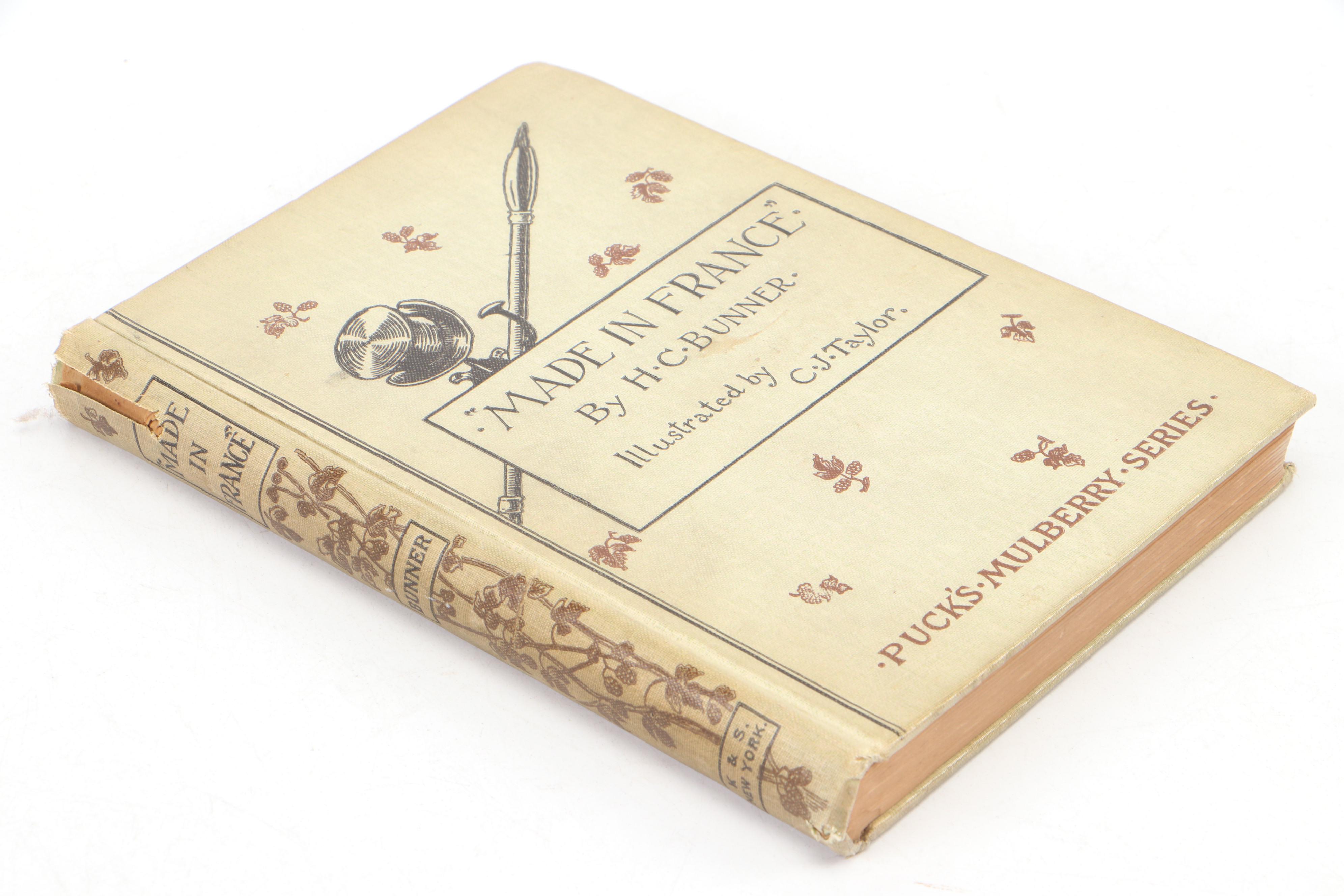First Edition "Made in France" by H. C. Bunner and More Illustrated Books
