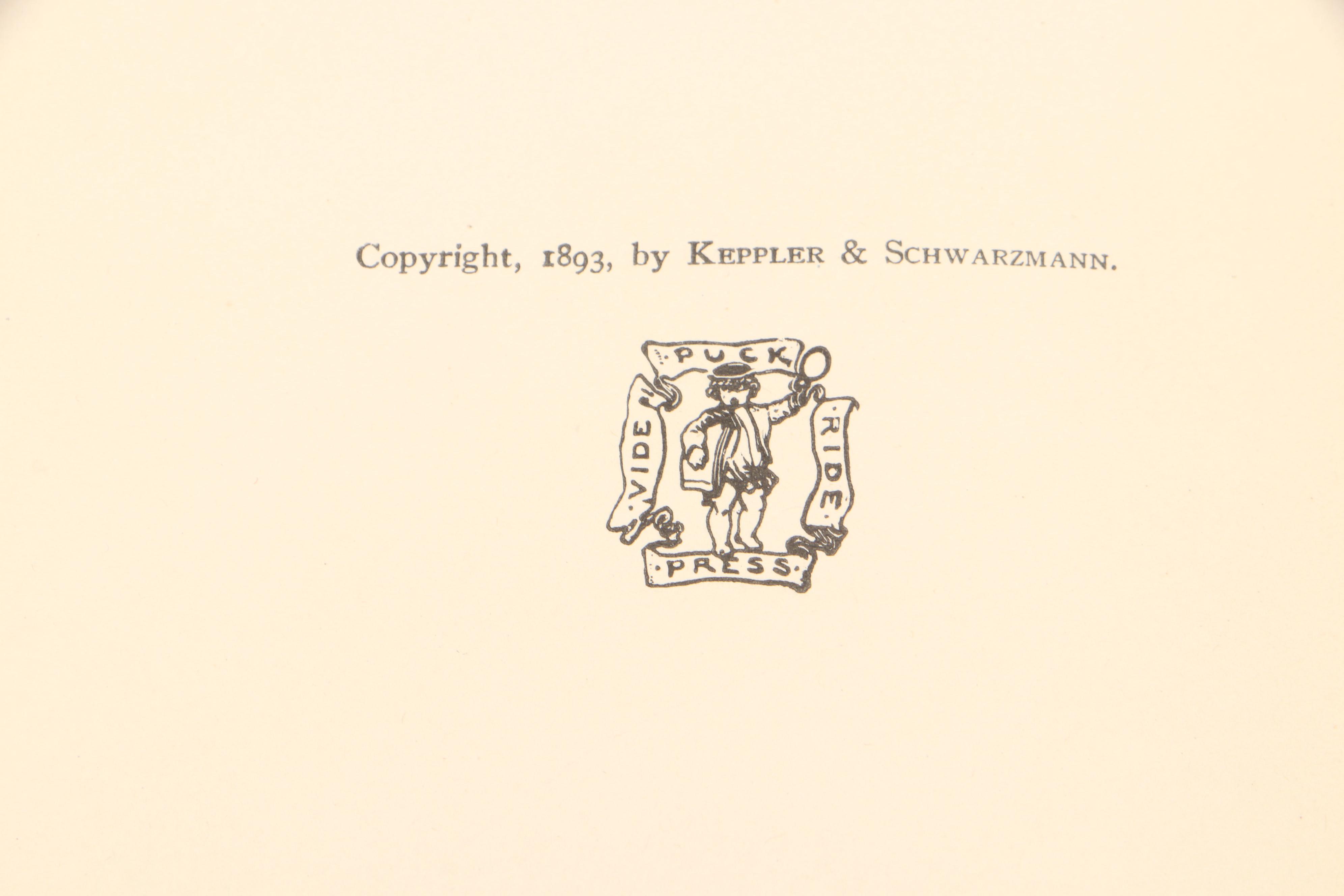 First Edition "Made in France" by H. C. Bunner and More Illustrated Books