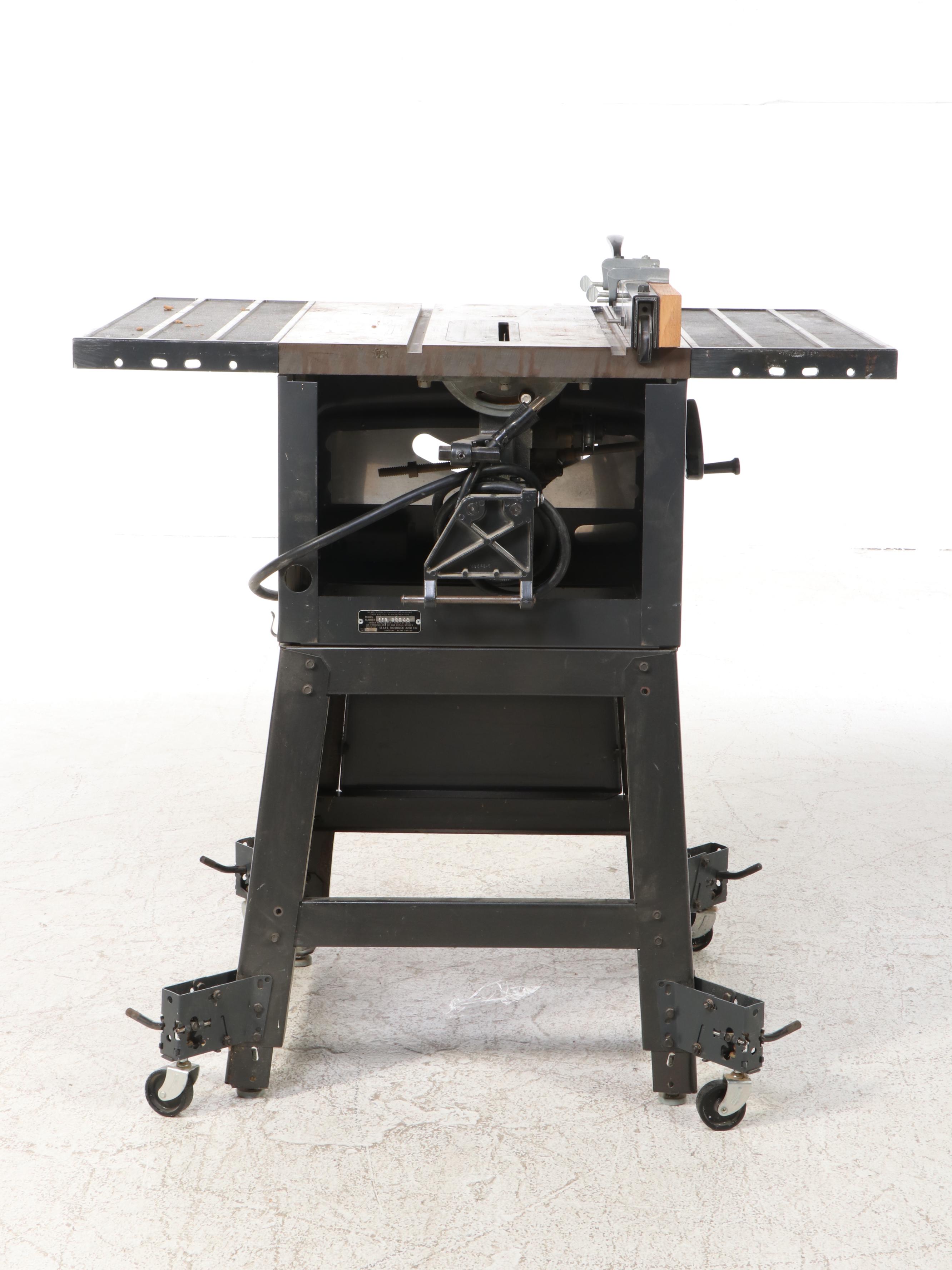 Sears Craftsman 10" Bench Saw With Bits