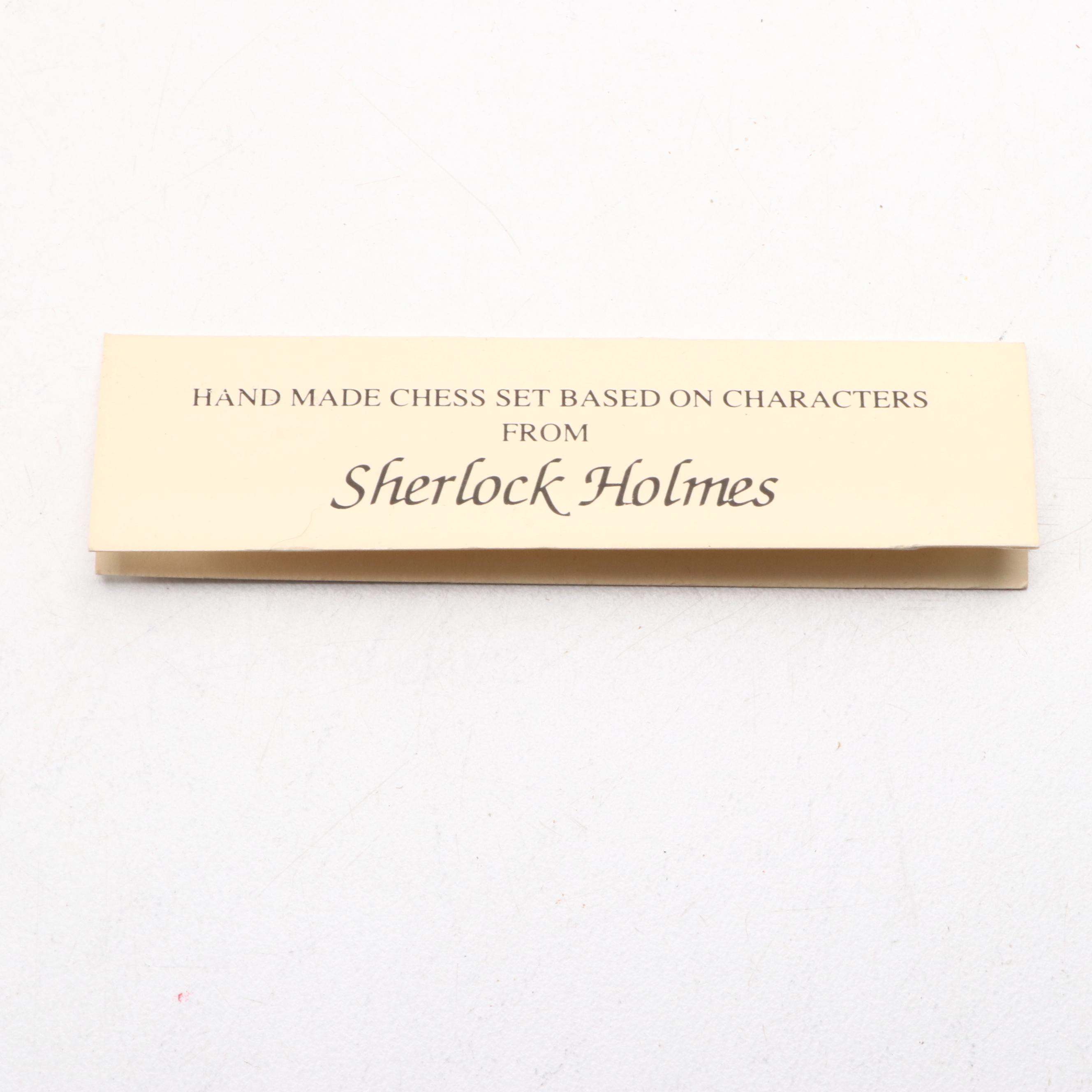 Studio Anne Carlton Resin Sherlock Holmes Themed Chess Pieces