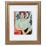 Henri Matisse Color Lithograph "Portrait of Greta Moll," 1955