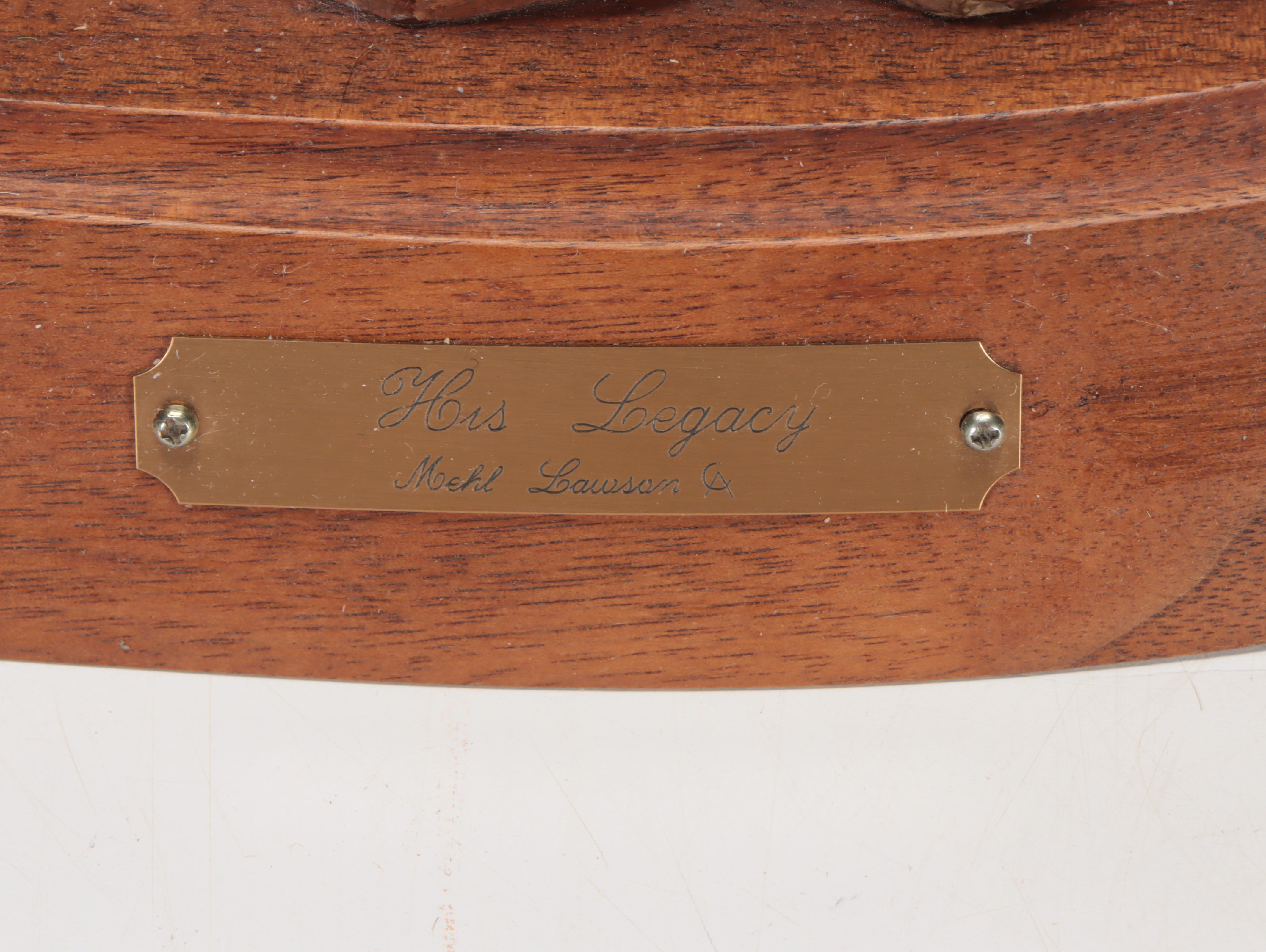 Mehl Lawson Bronze Sculpture "His Legacy"