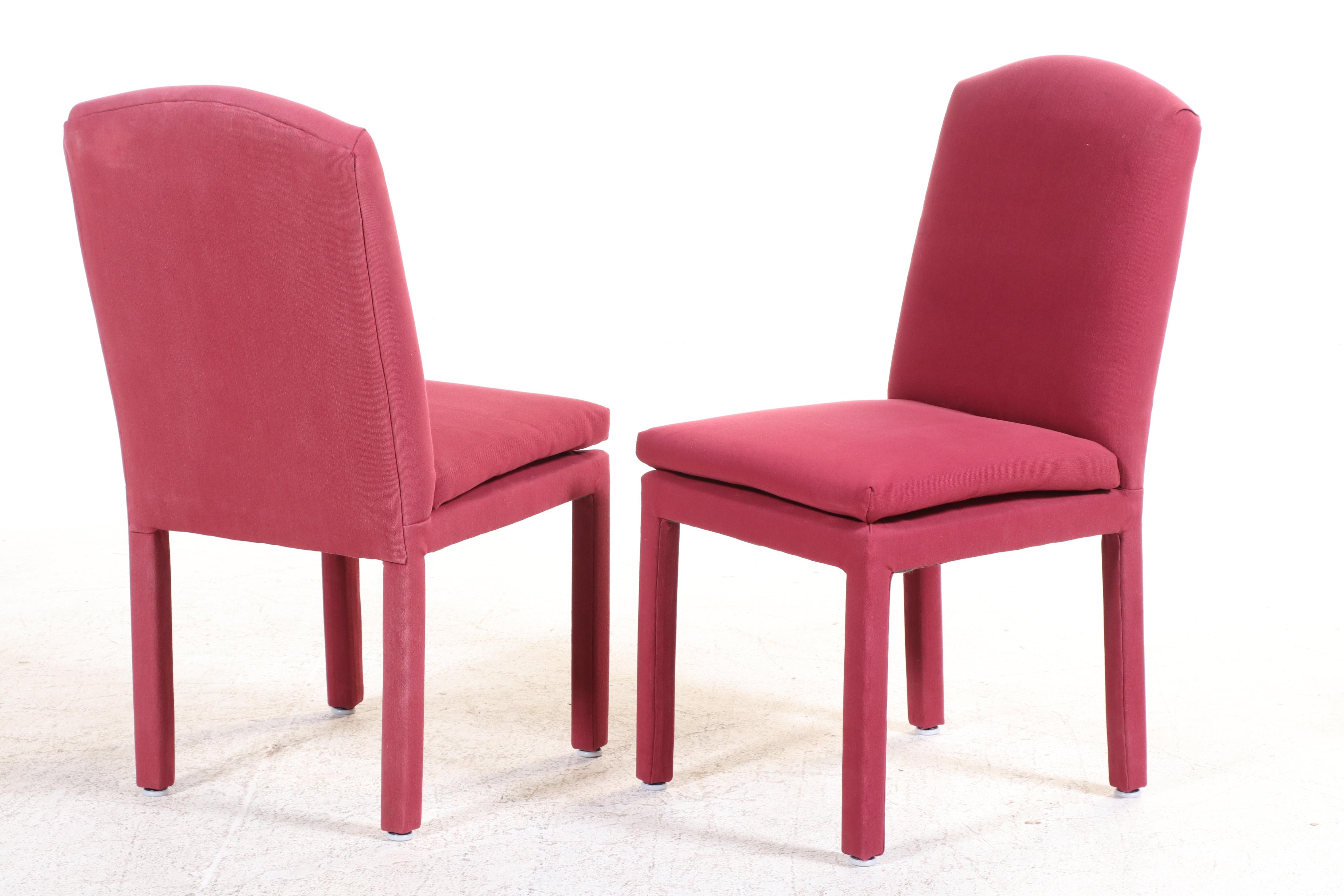 Burl Elm & Custom-Upholstered Dining Set, Incl. William Doezema for Mastercraft