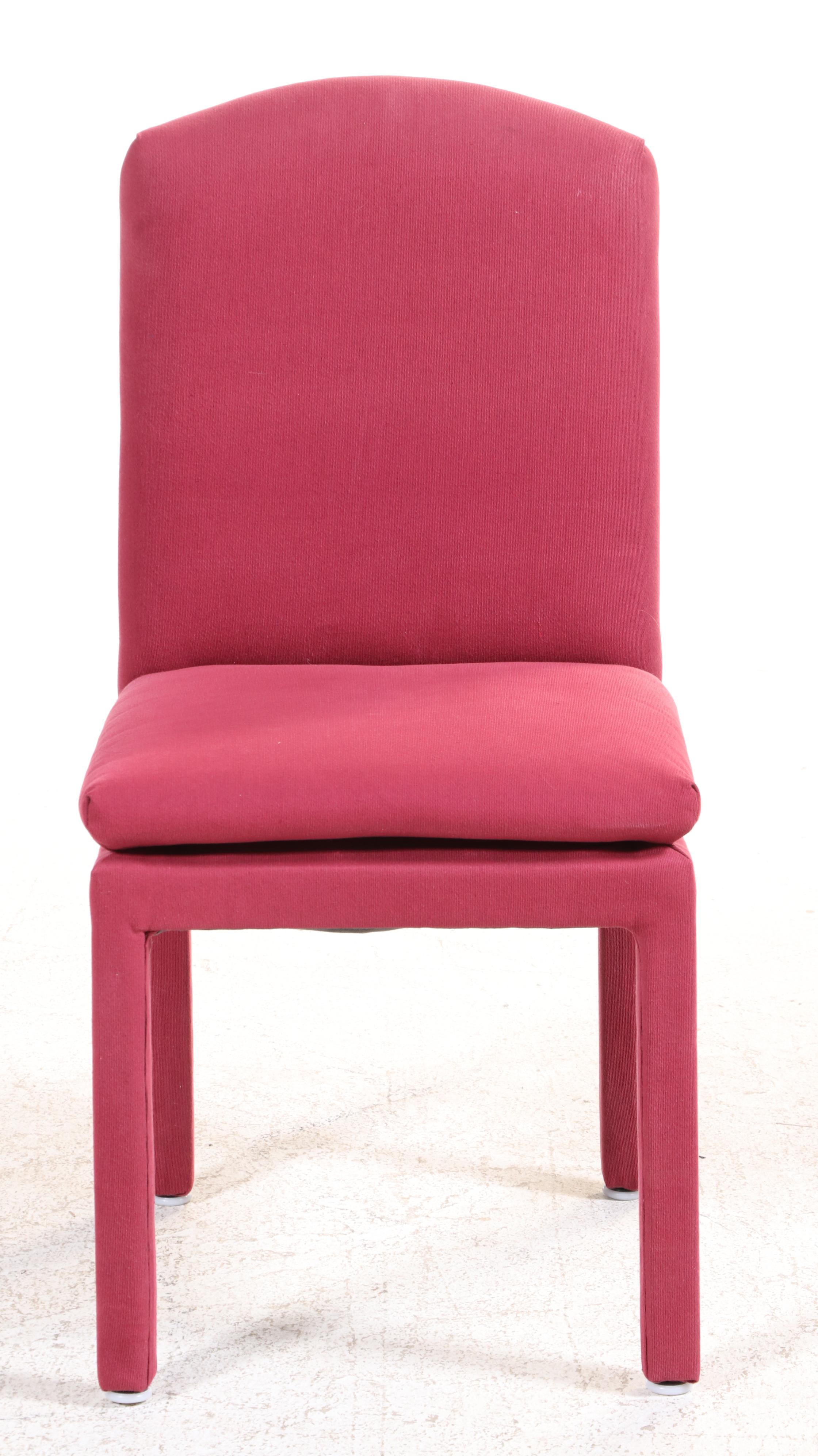 Burl Elm & Custom-Upholstered Dining Set, Incl. William Doezema for Mastercraft