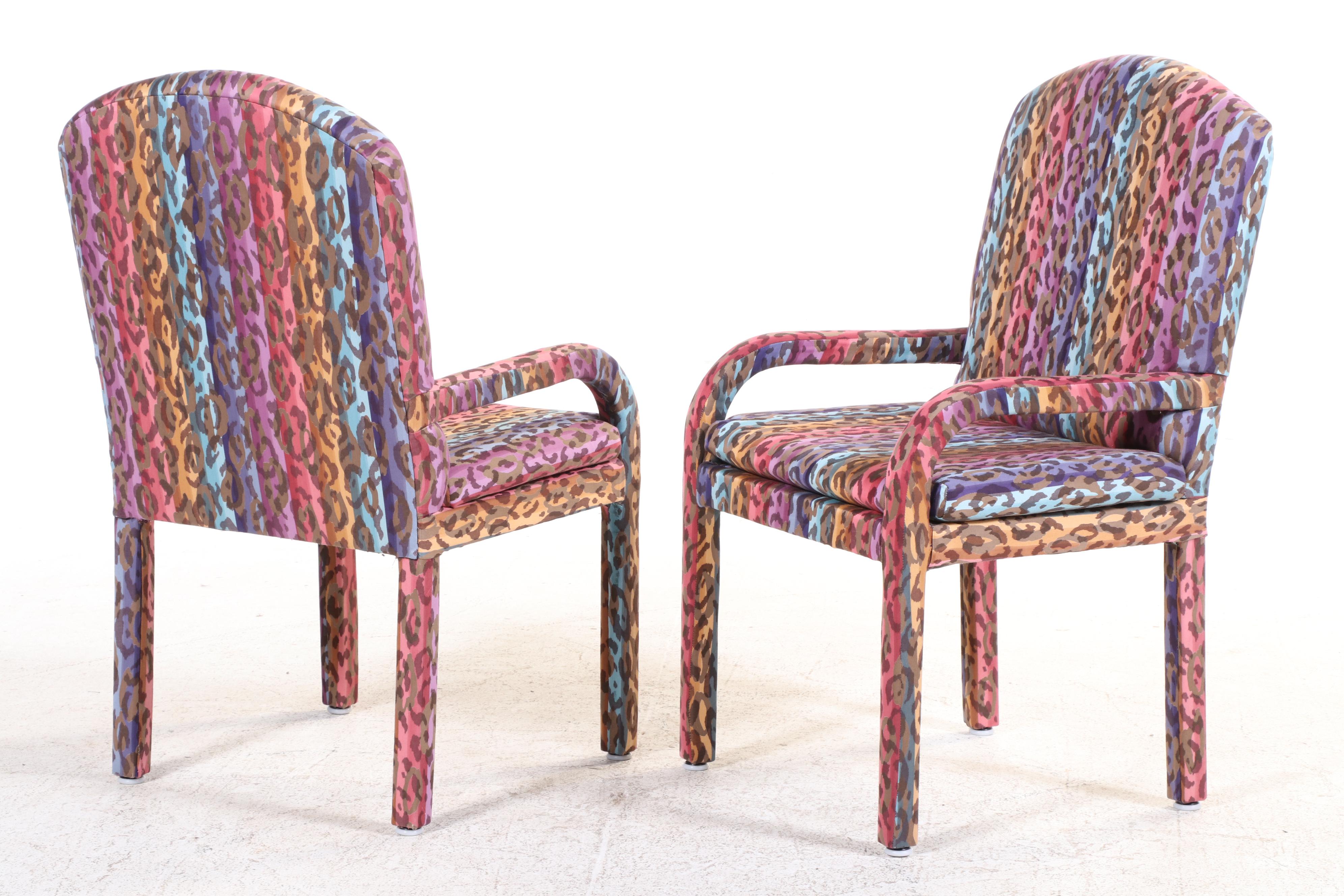 Burl Elm & Custom-Upholstered Dining Set, Incl. William Doezema for Mastercraft