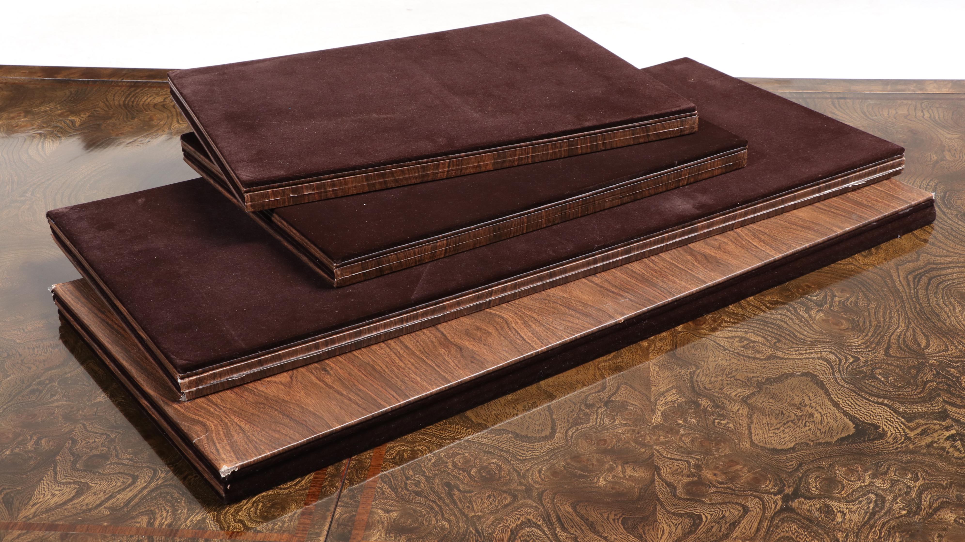 Burl Elm & Custom-Upholstered Dining Set, Incl. William Doezema for Mastercraft