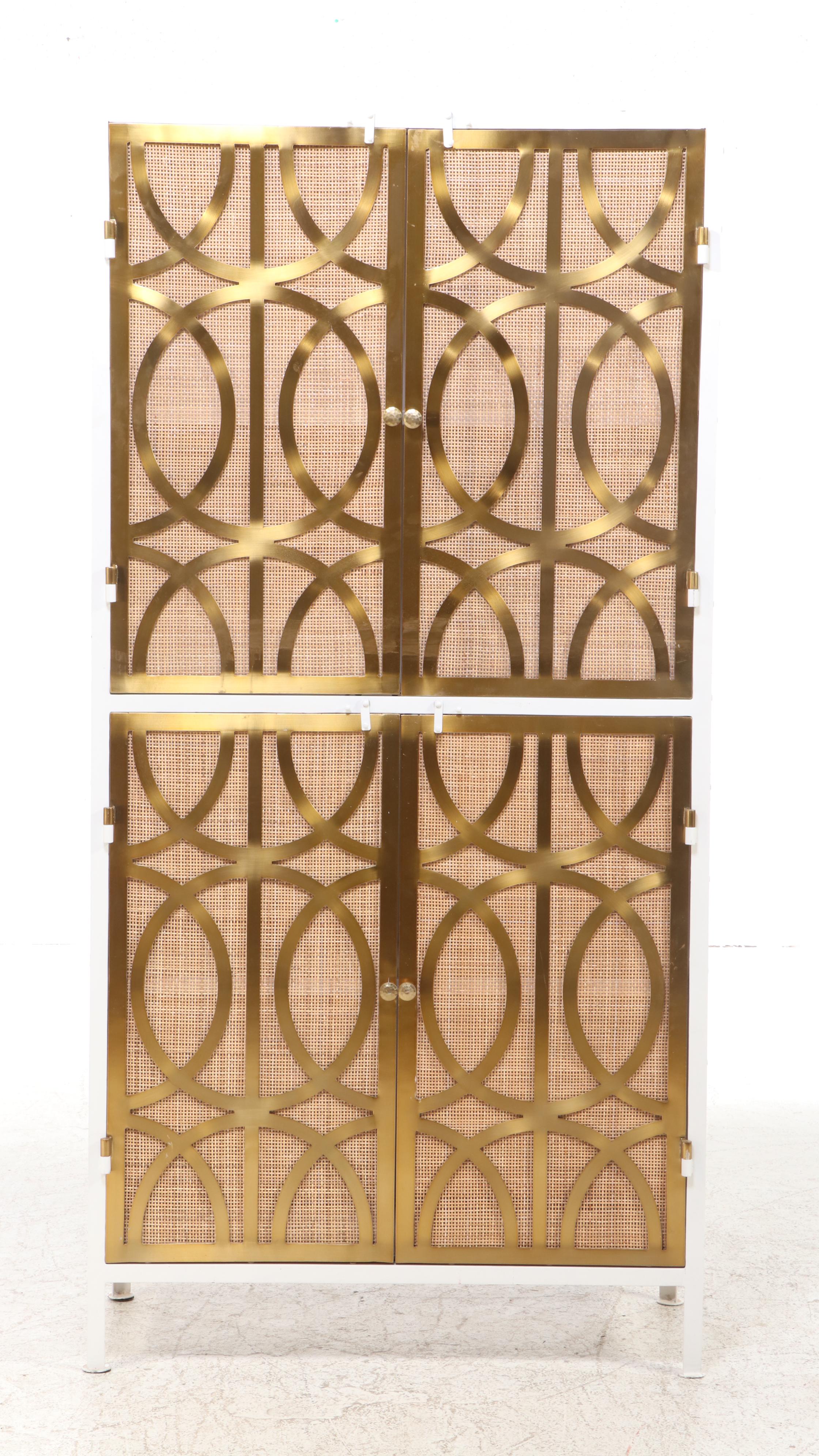 "Sofia Collection" Art Deco Metal Armoire