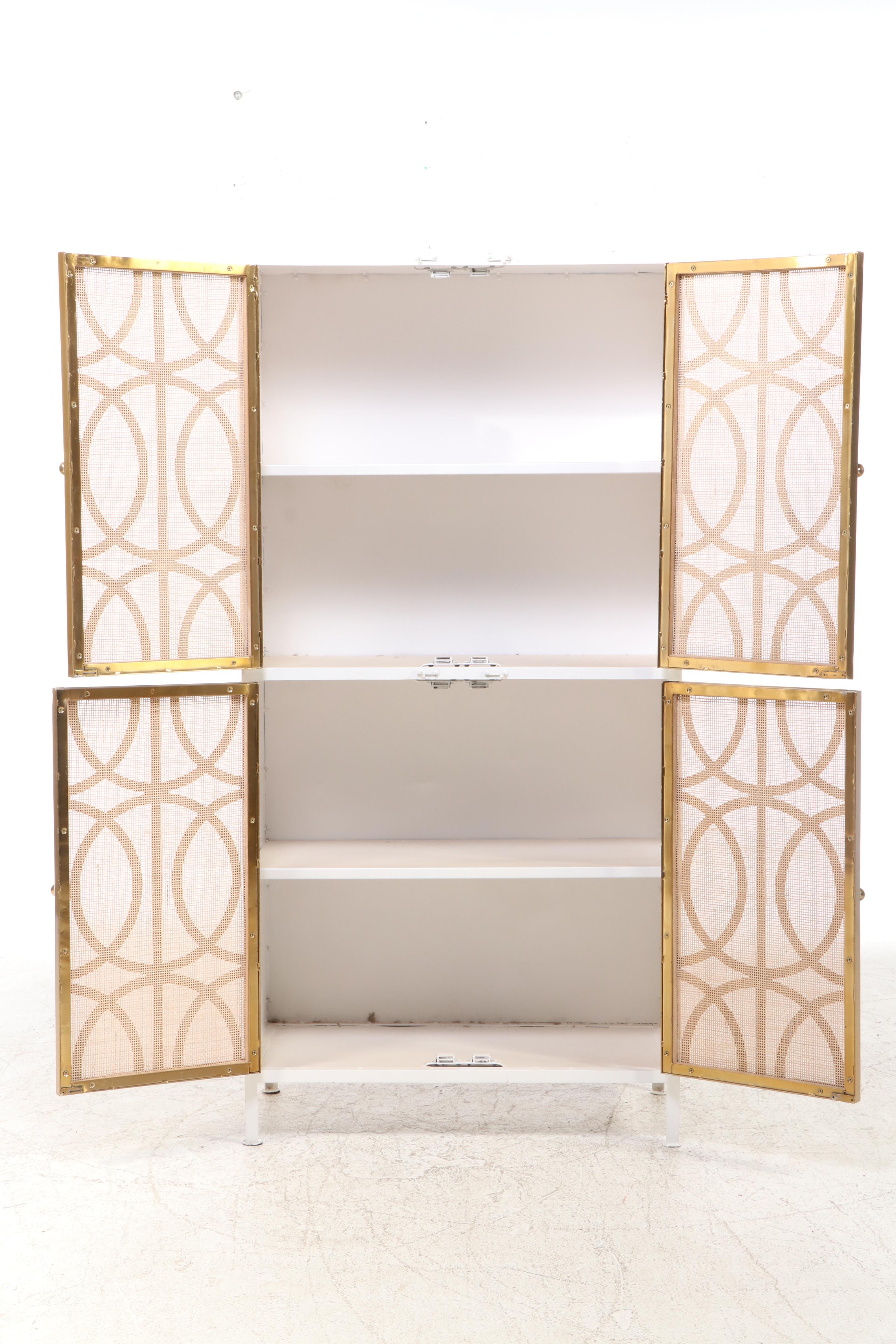 "Sofia Collection" Art Deco Metal Armoire