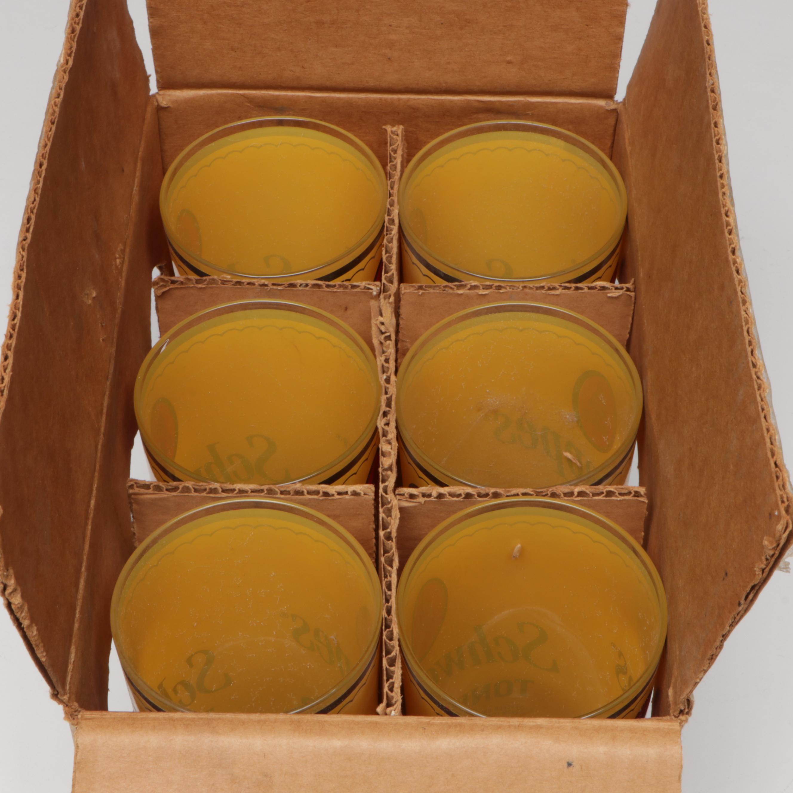 Schweppes Wood Cheese Board and Glass Highball Glasses with More