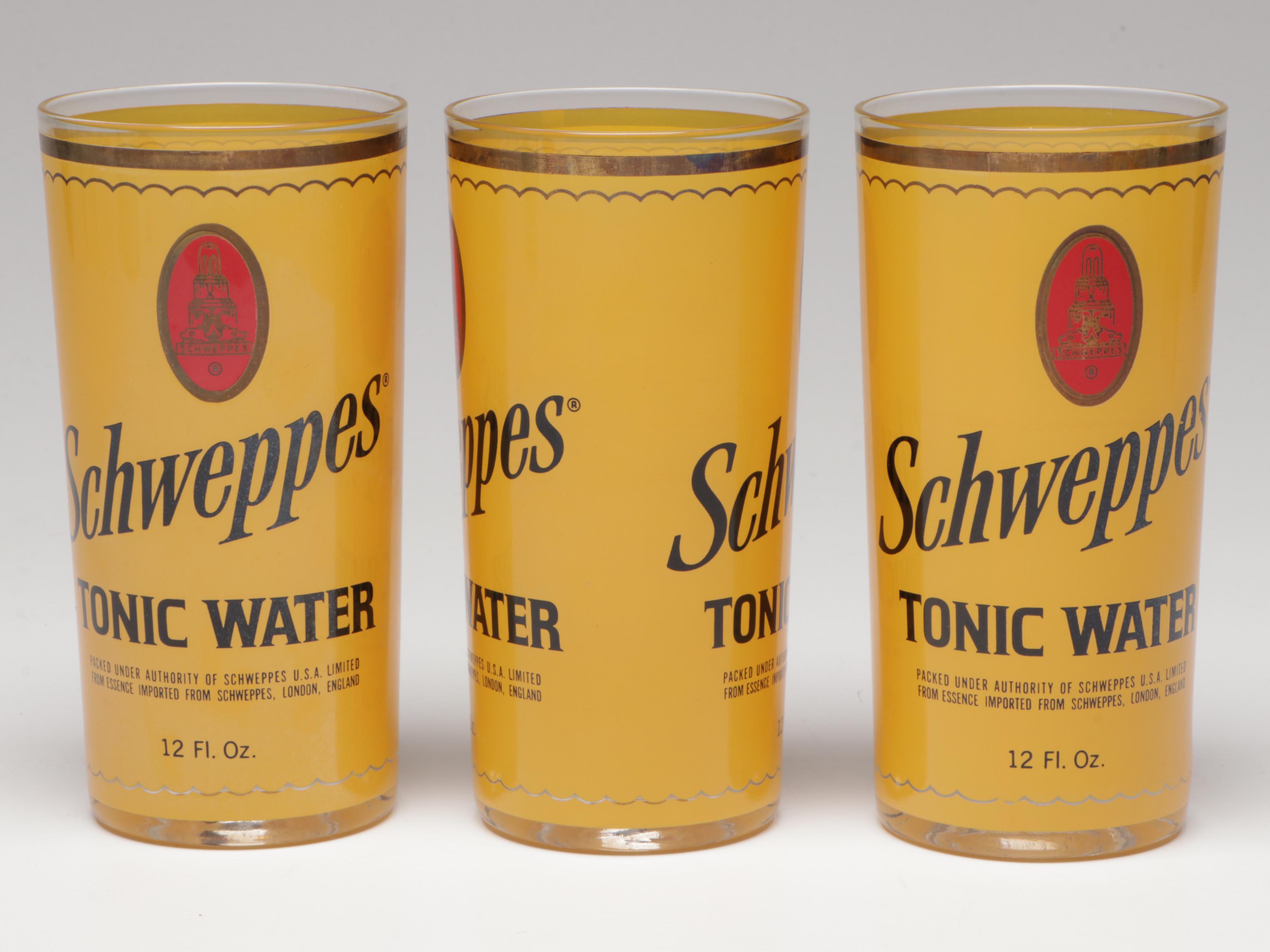 Schweppes Wood Cheese Board and Glass Highball Glasses with More