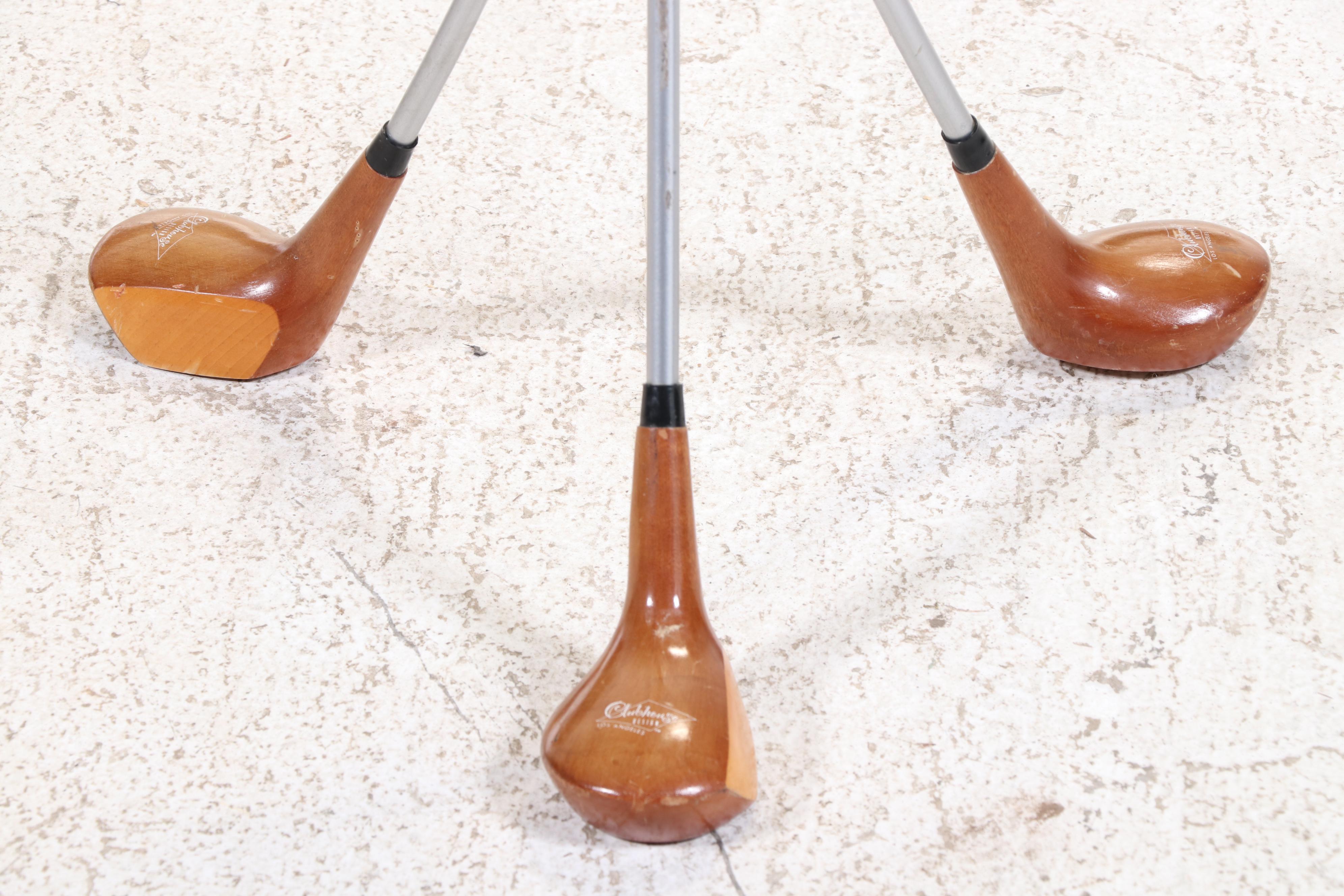 Clubhouse Design of Los Angeles Re-Purposed Golf Club Armchair and Side Table