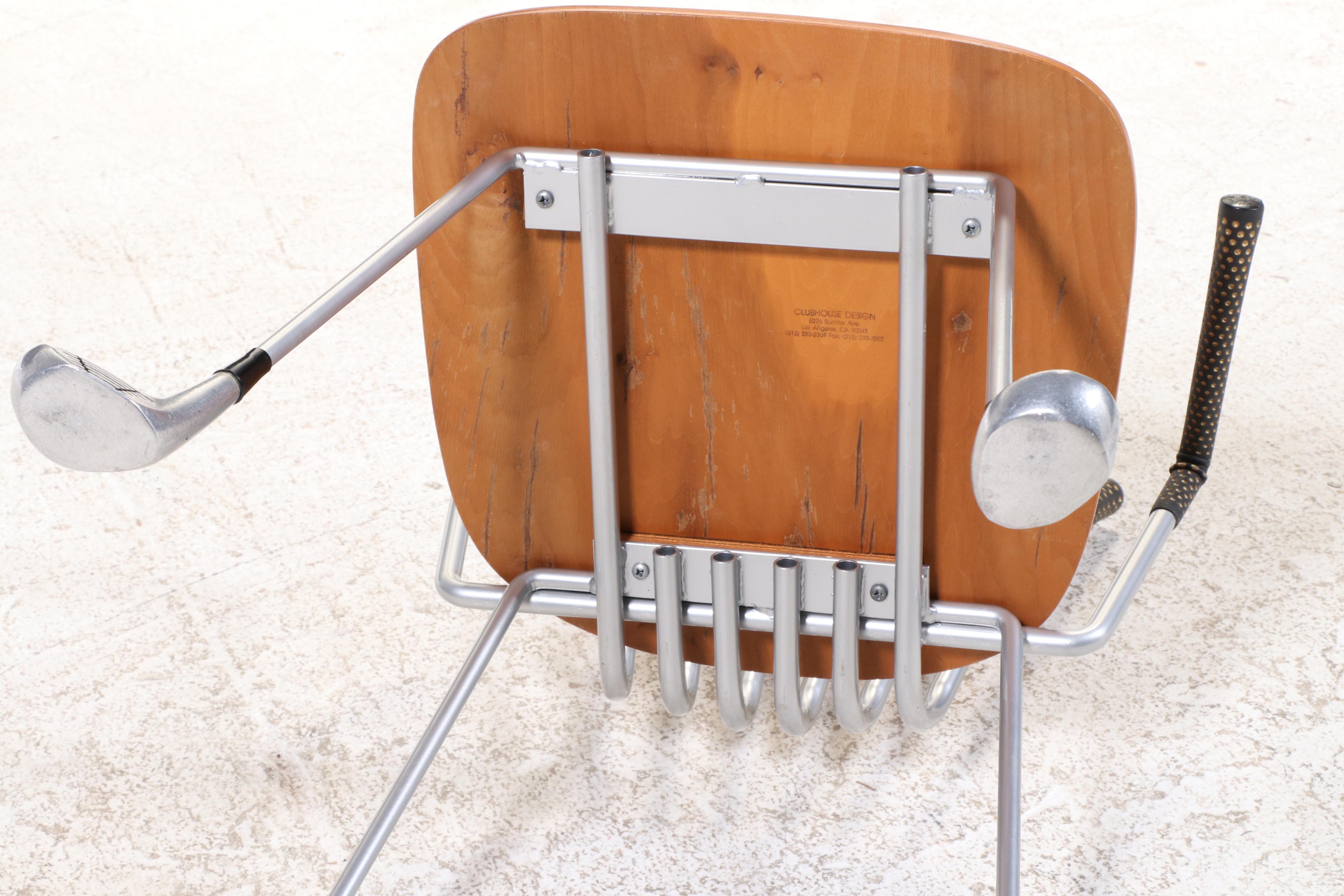 Clubhouse Design of Los Angeles Re-Purposed Golf Club Armchair and Side Table