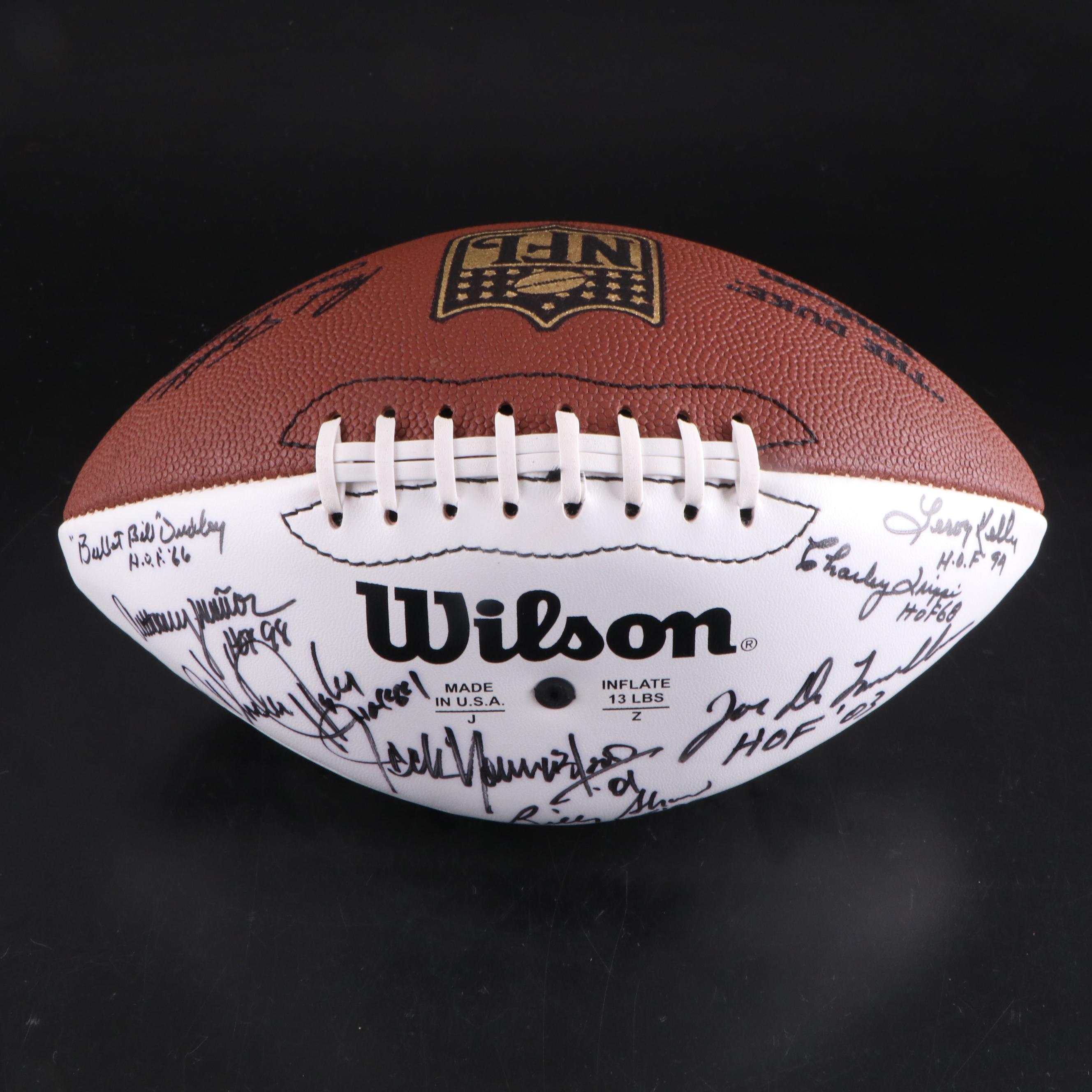 Pro Football Hall Of Fame Golf Outing Signed Footballs with Muñoz, Winslow, More