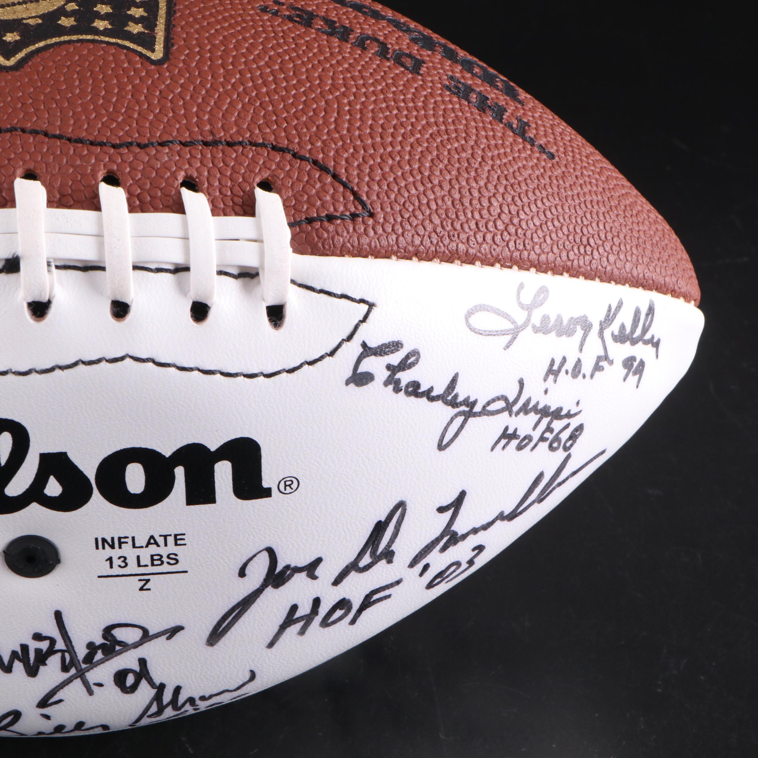 Pro Football Hall Of Fame Golf Outing Signed Footballs with Muñoz, Winslow, More