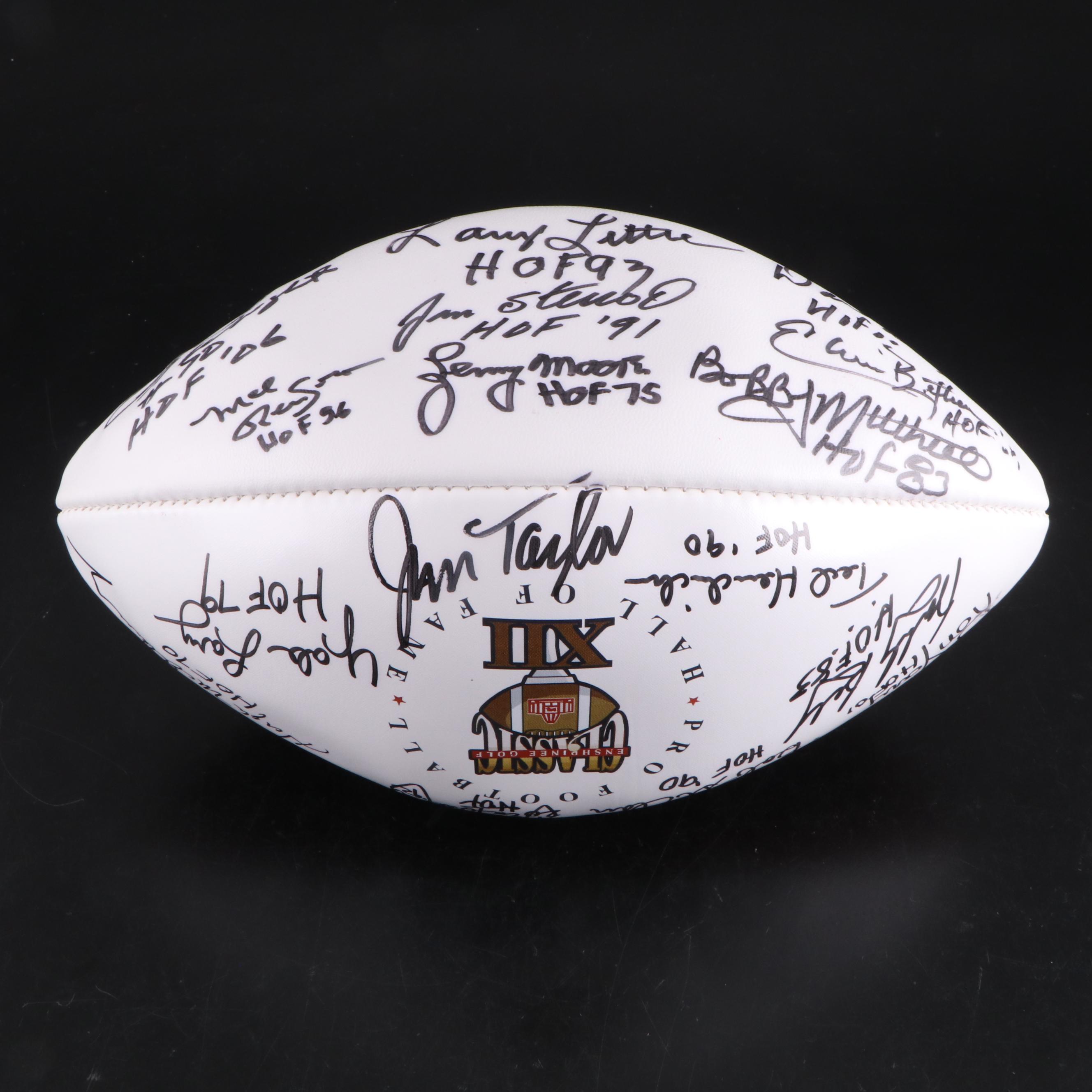 Pro Football Hall Of Fame Golf Outing Signed Footballs with Muñoz, Winslow, More