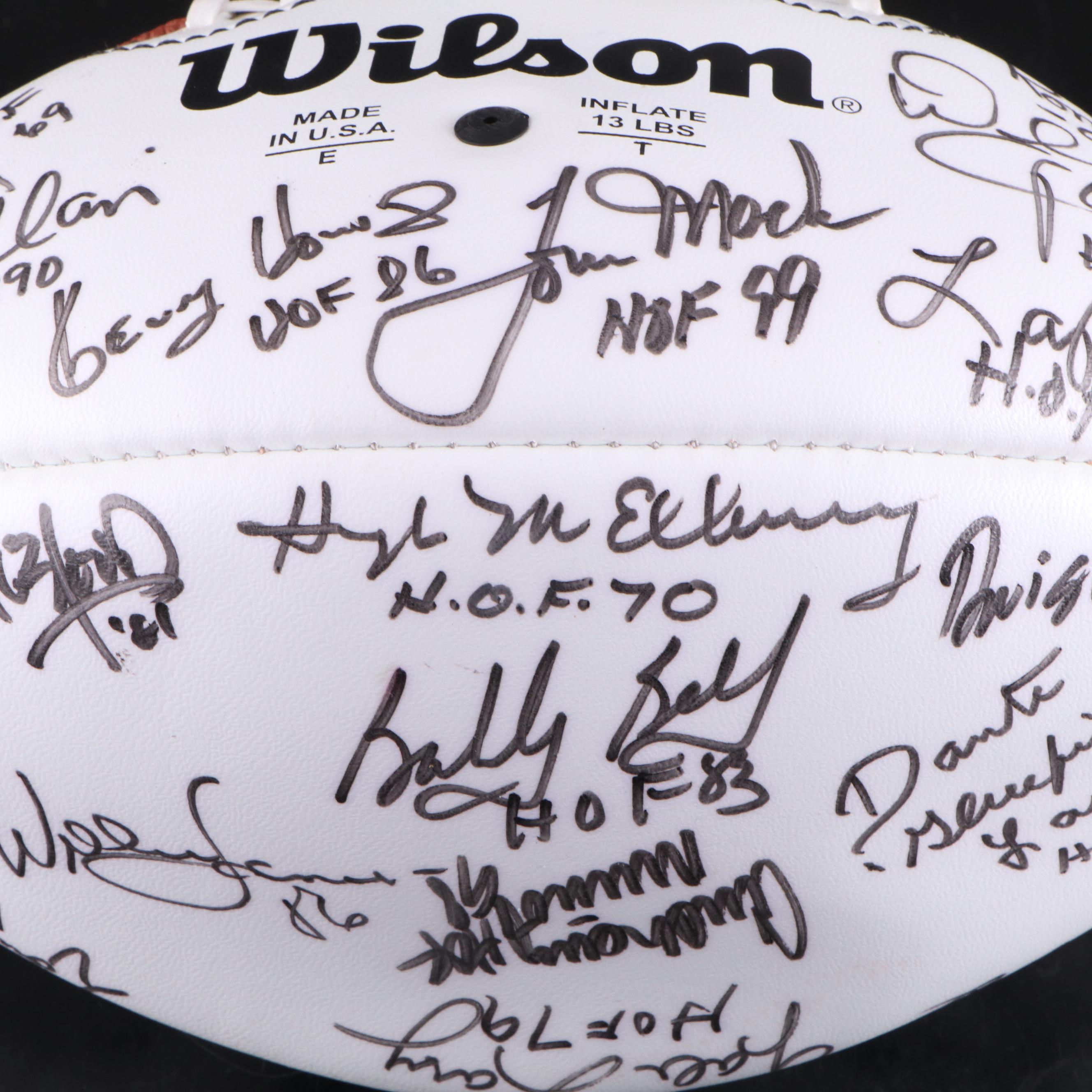 Pro Football Hall Of Fame Golf Outing Signed Footballs with Muñoz, Winslow, More