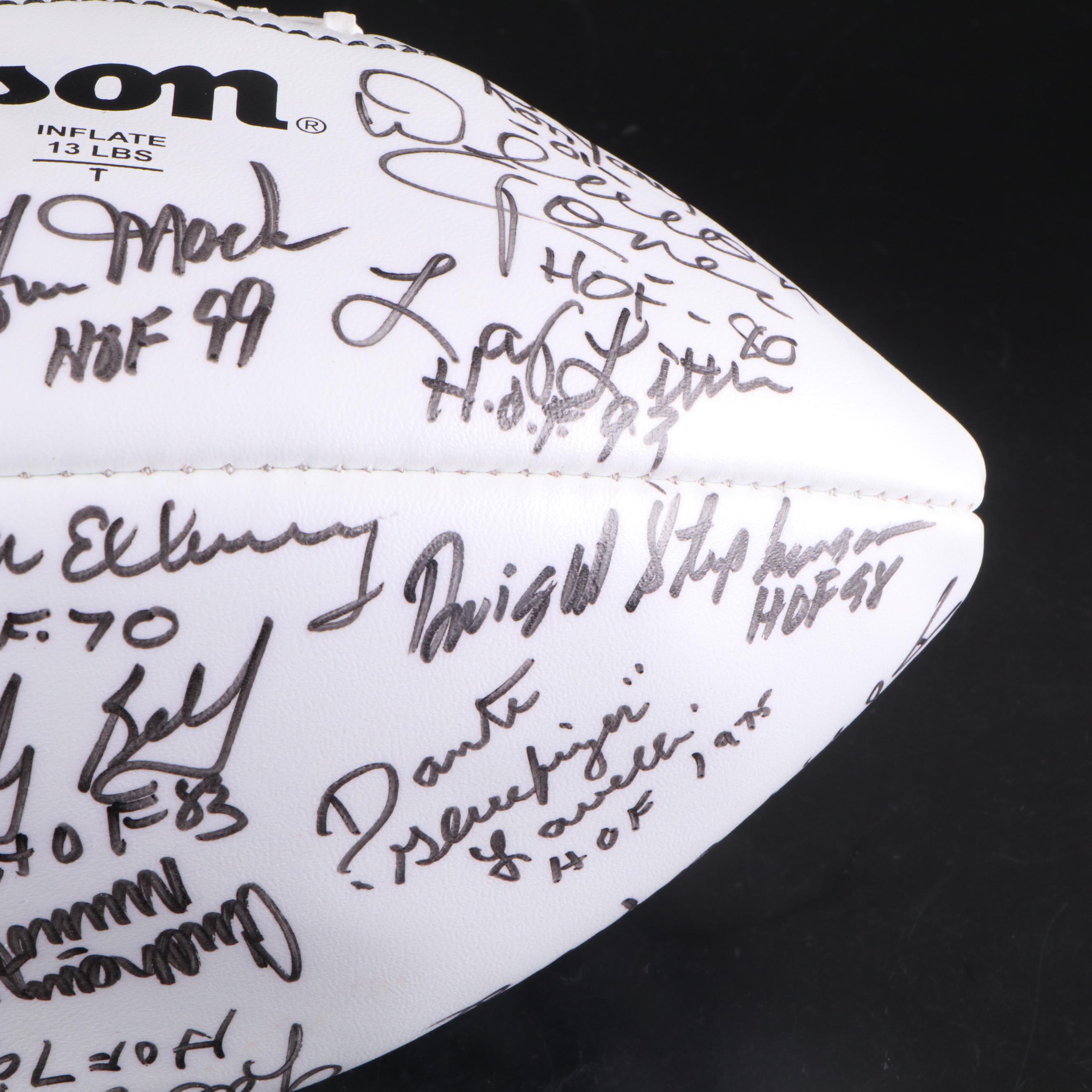 Pro Football Hall Of Fame Golf Outing Signed Footballs with Muñoz, Winslow, More