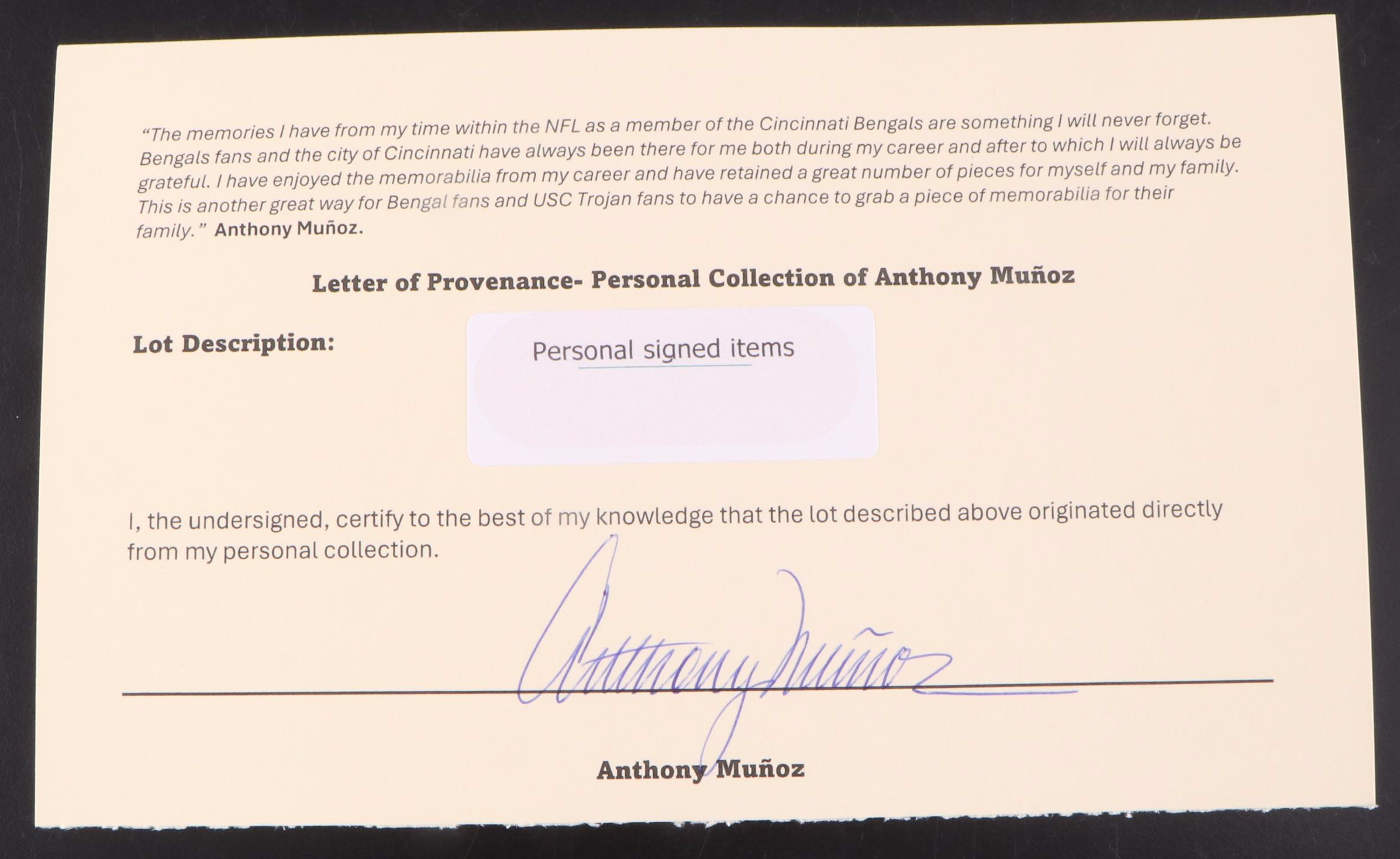 Pro Football Hall Of Fame Golf Outing Signed Footballs with Muñoz, Winslow, More