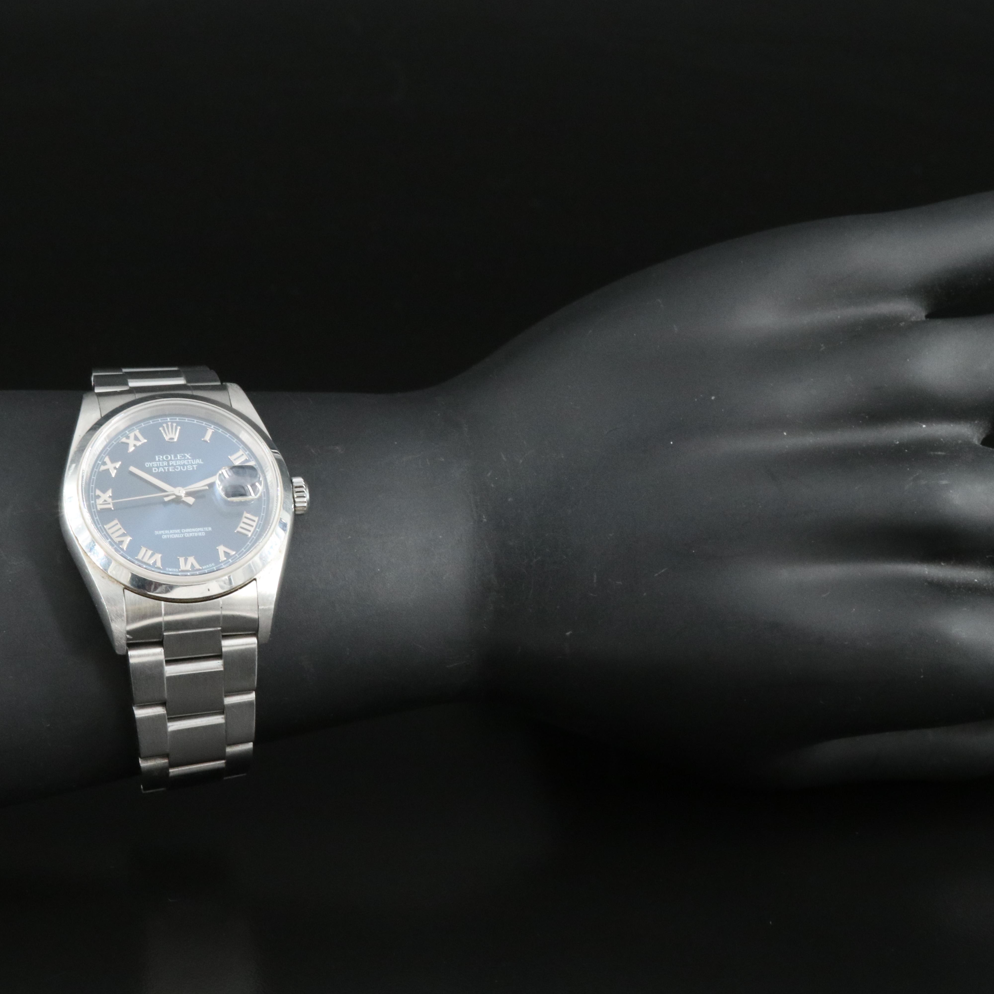 2004 - 2005 Rolex Blue Roman Dial Datejust Watch