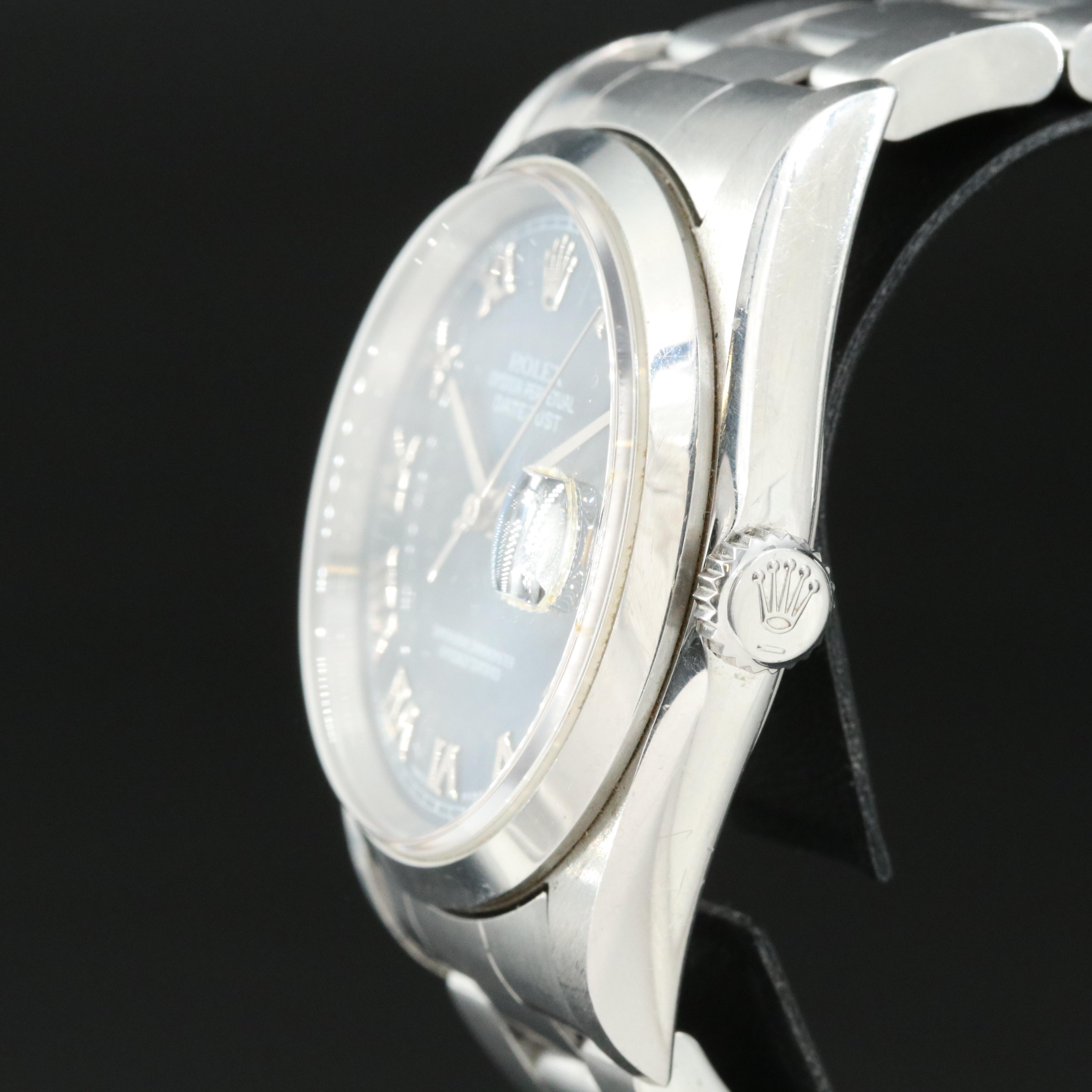 2004 - 2005 Rolex Blue Roman Dial Datejust Watch