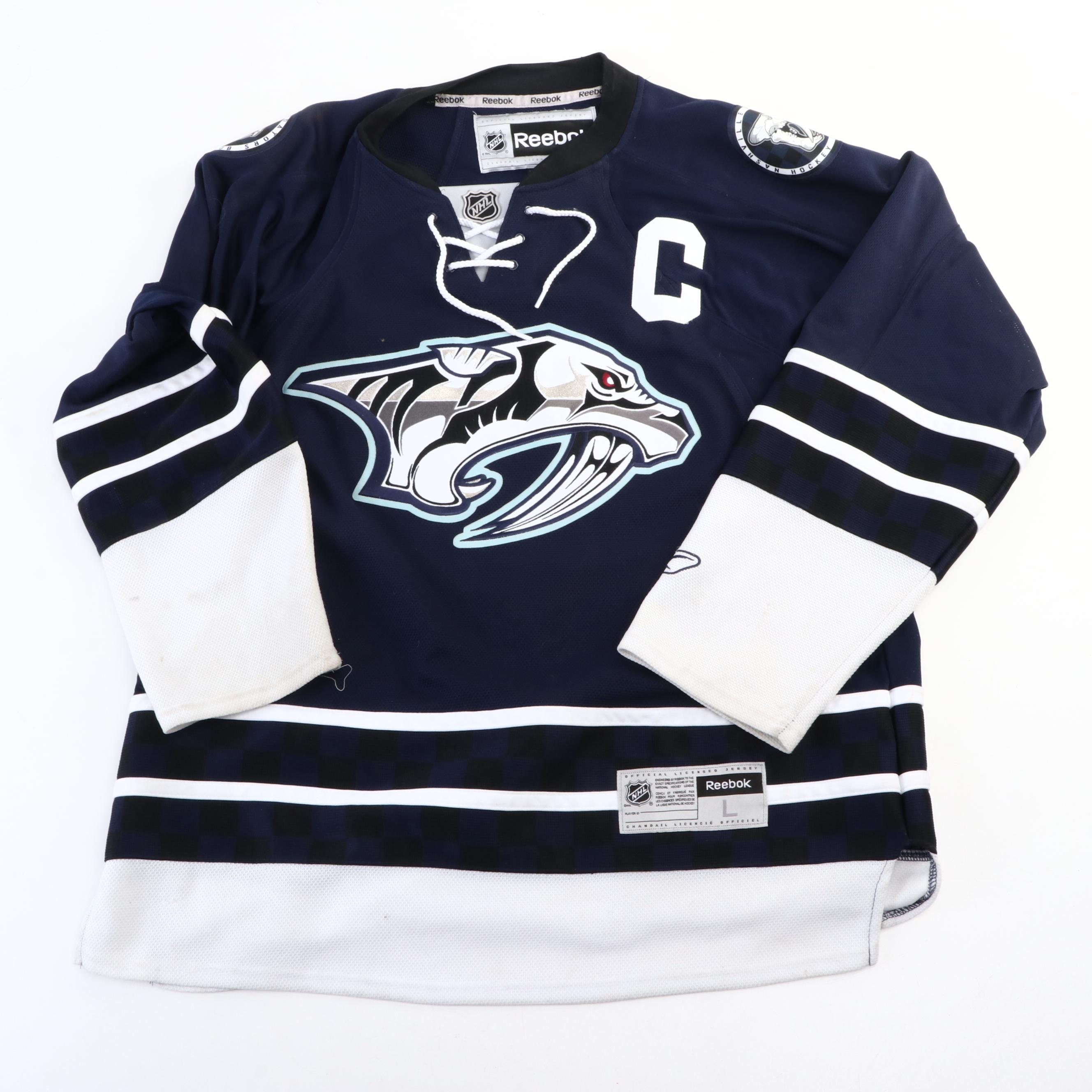 Shea Weber Signed Nashville Predators Reebok Hockey Jersey