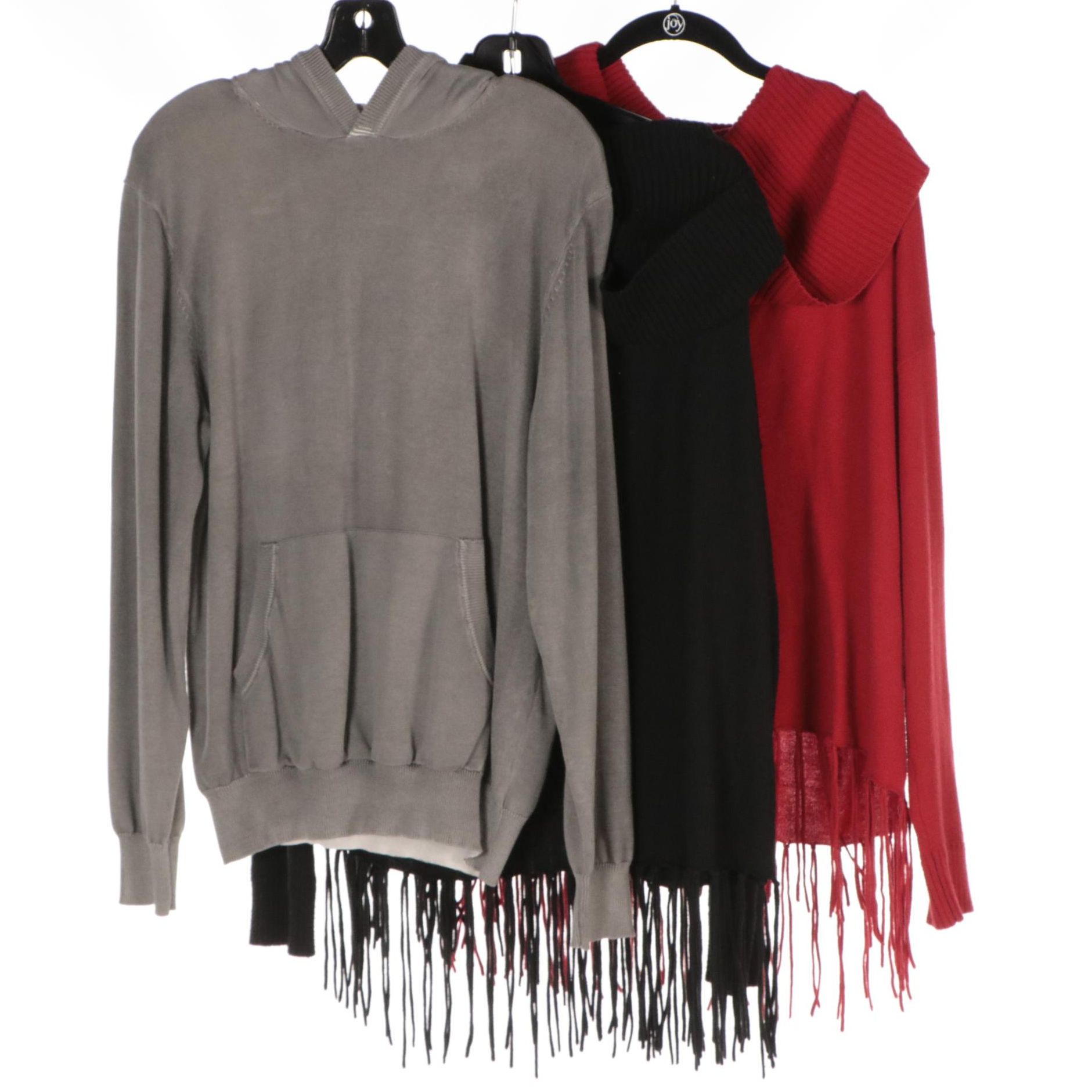Michael Kors Knit Hoodie and MICHAEL Michael Kors Cowl Neck Fringed Sweaters
