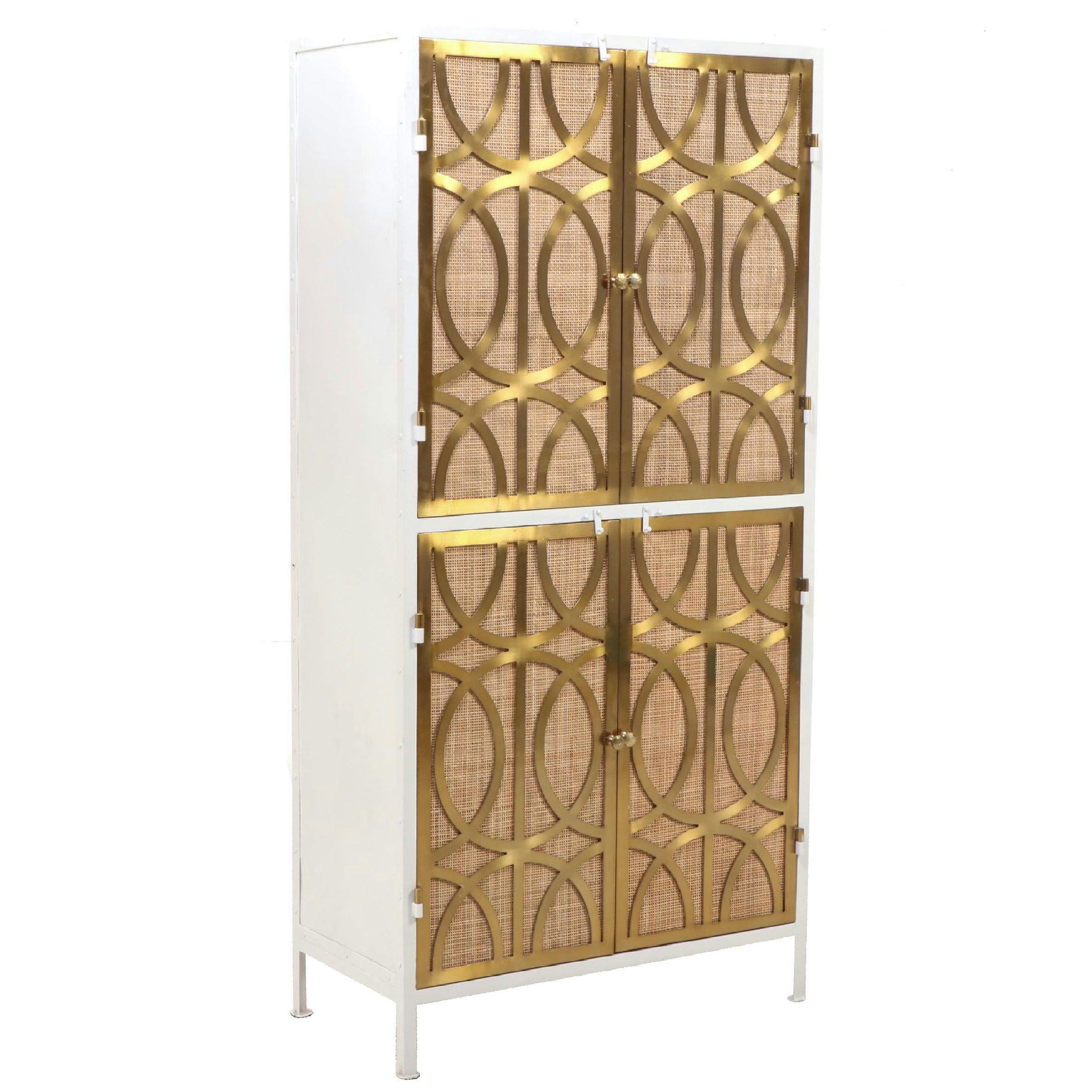"Sofia Collection" Art Deco Metal Armoire